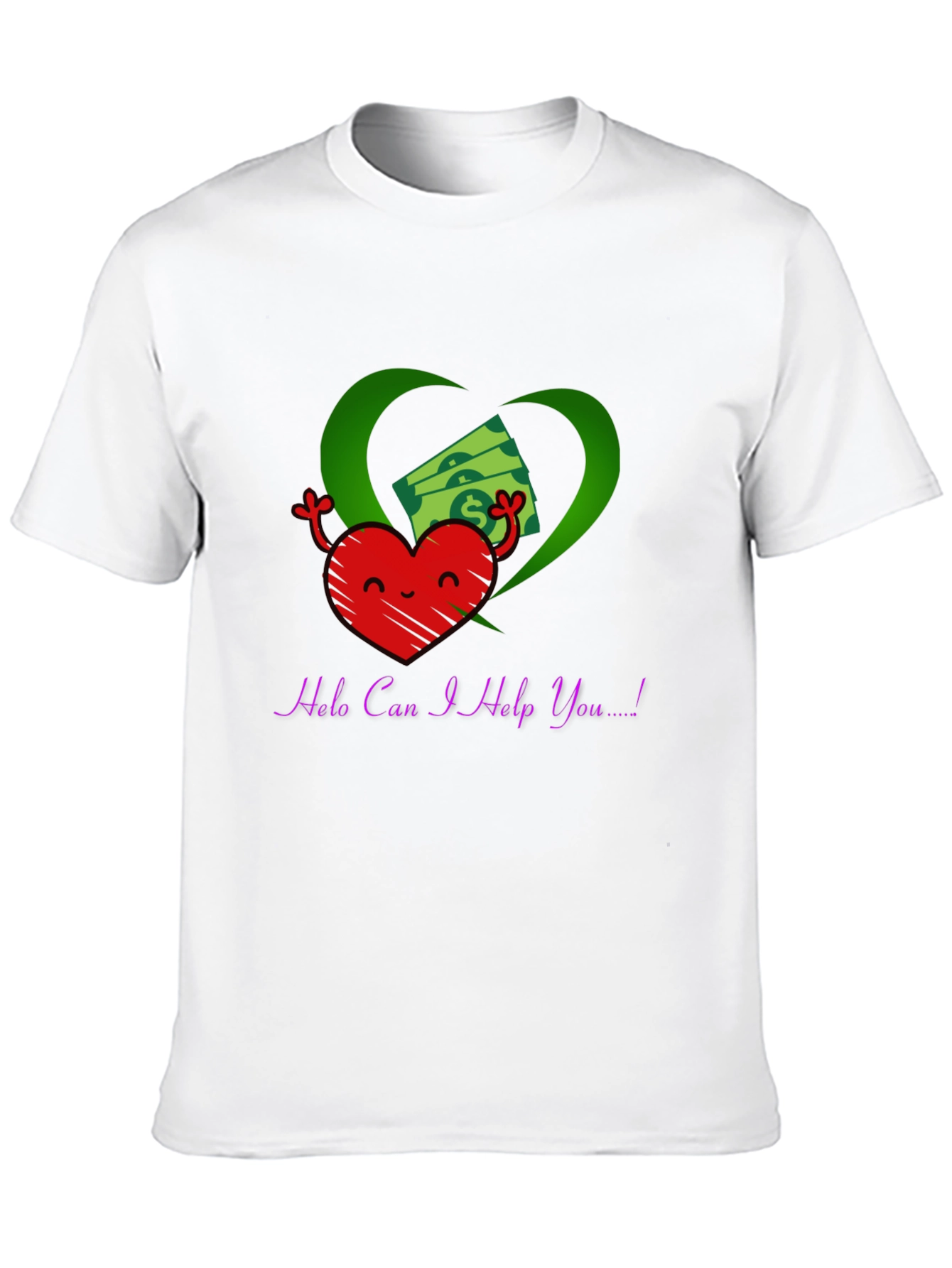 Heart and Money Graphic T-Shirt