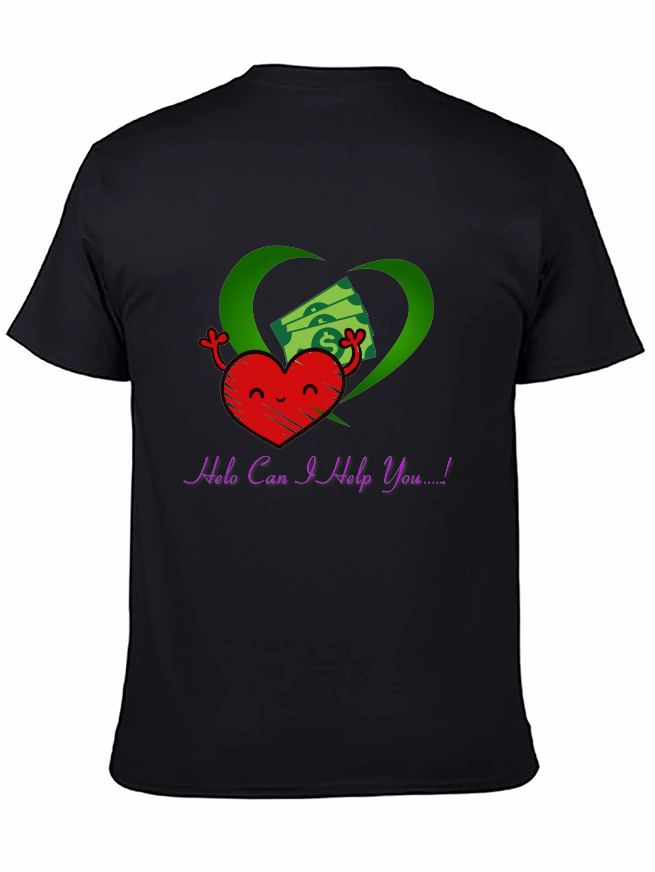 Heart and Money Graphic T-Shirt