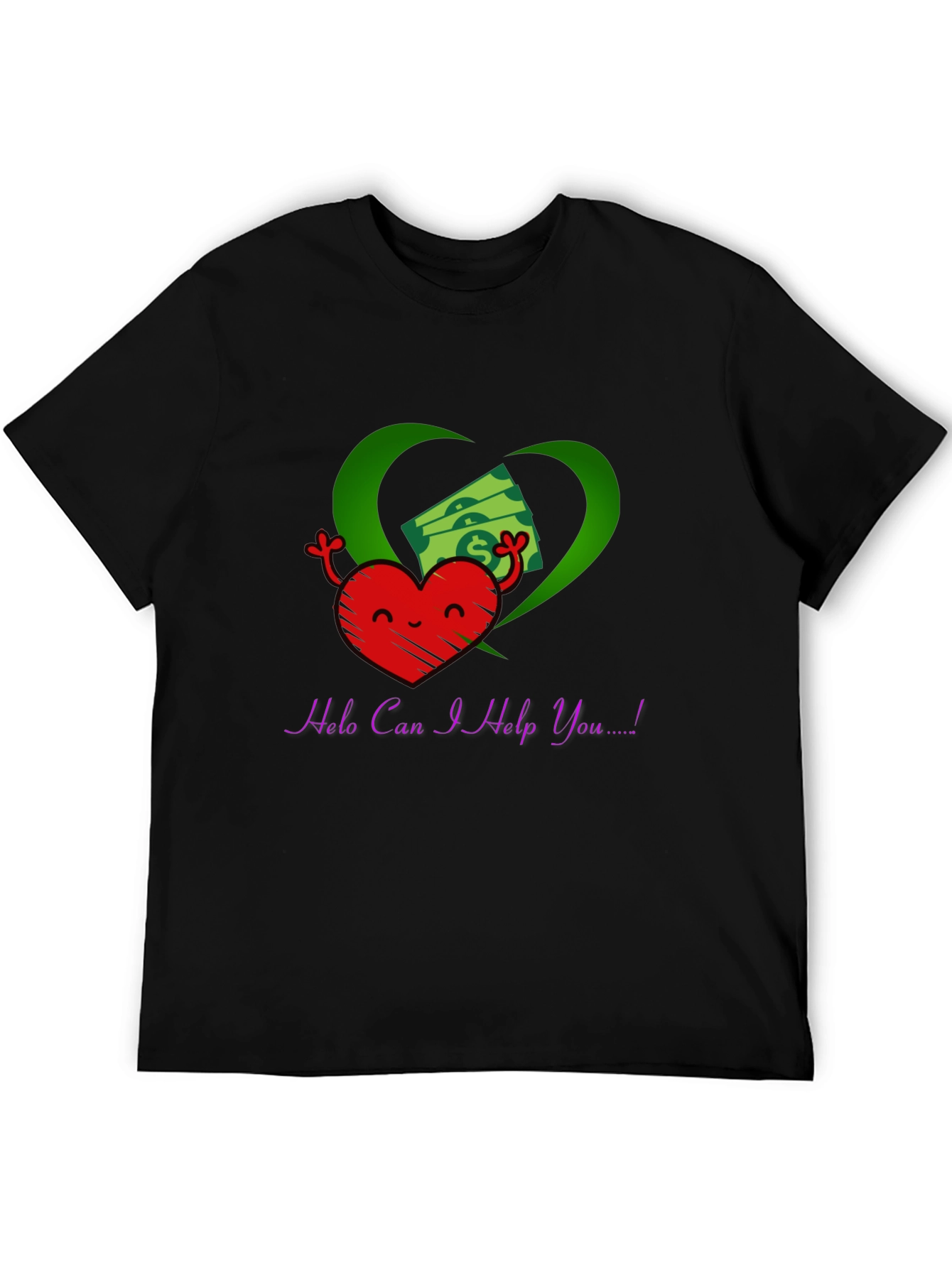 Heart and Money Graphic T-Shirt