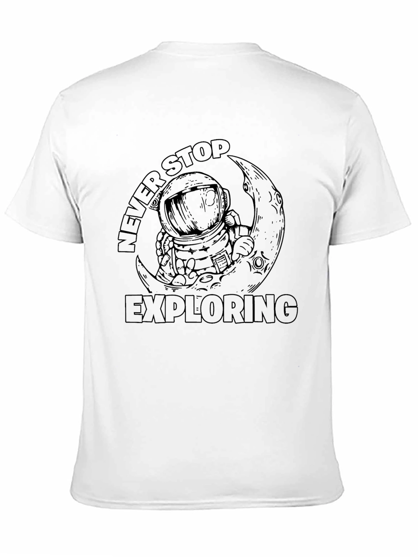 Never Stop Exploring Astronaut Graphic T-Shirt