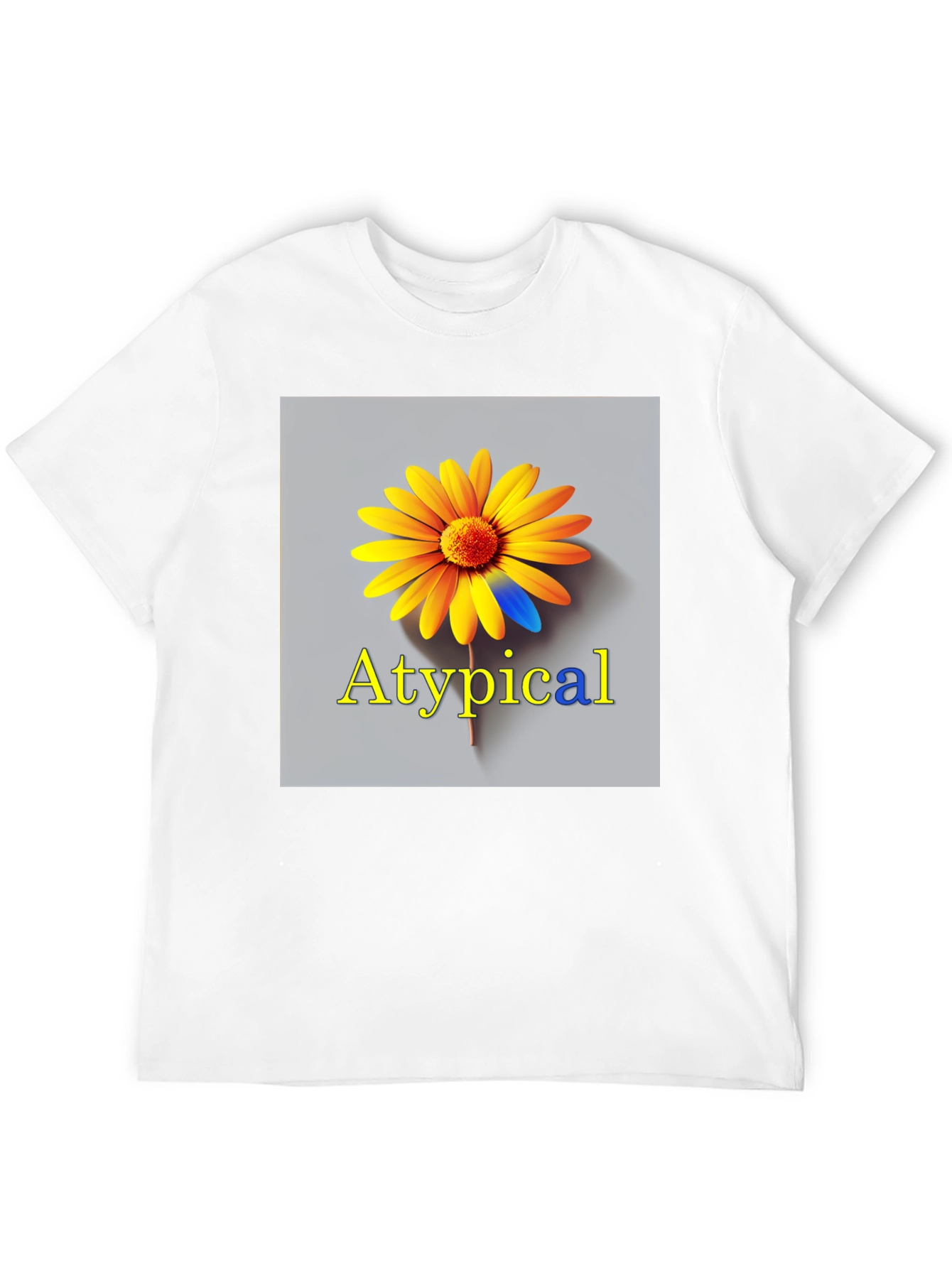 Atypical Graphic T-Shirt - Unique Flower Design