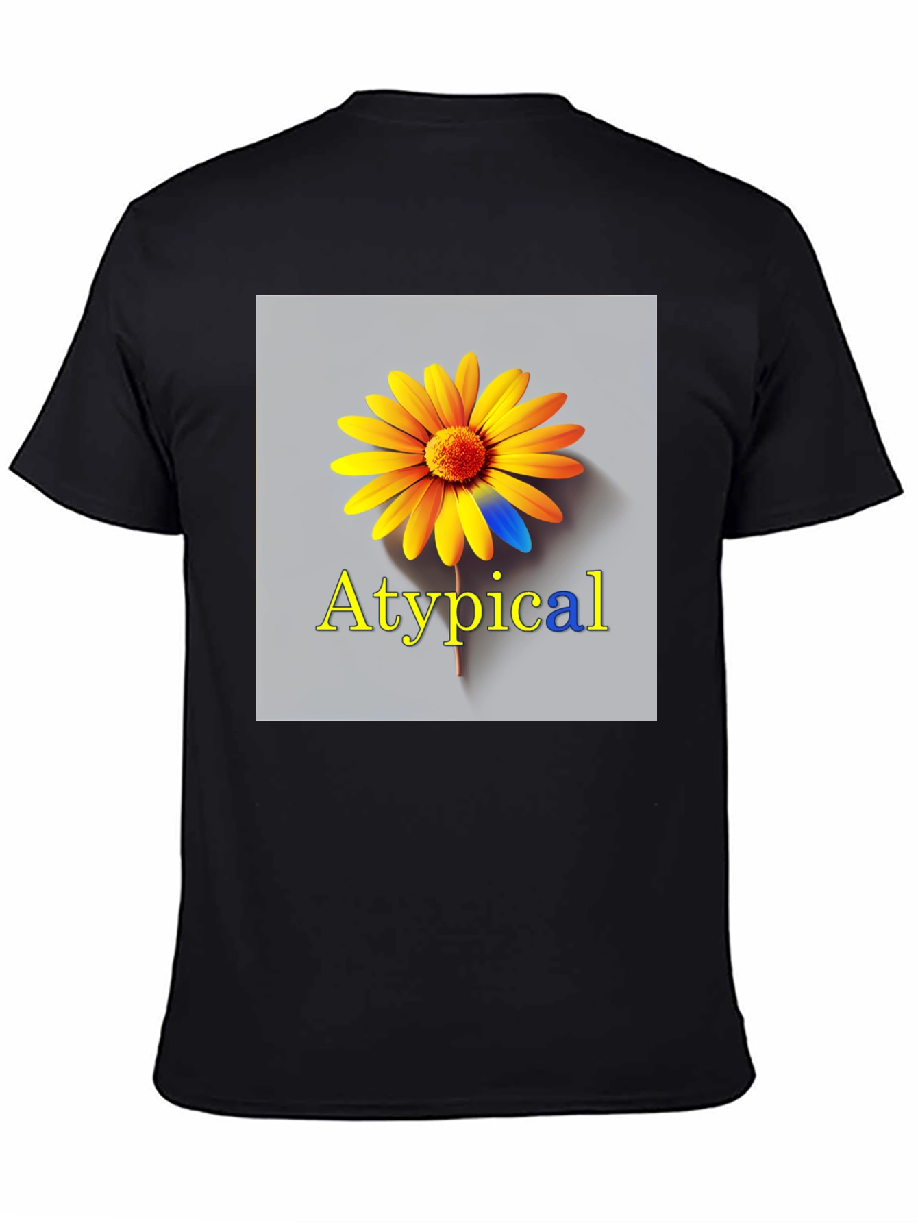 Atypical Graphic T-Shirt - Unique Flower Design