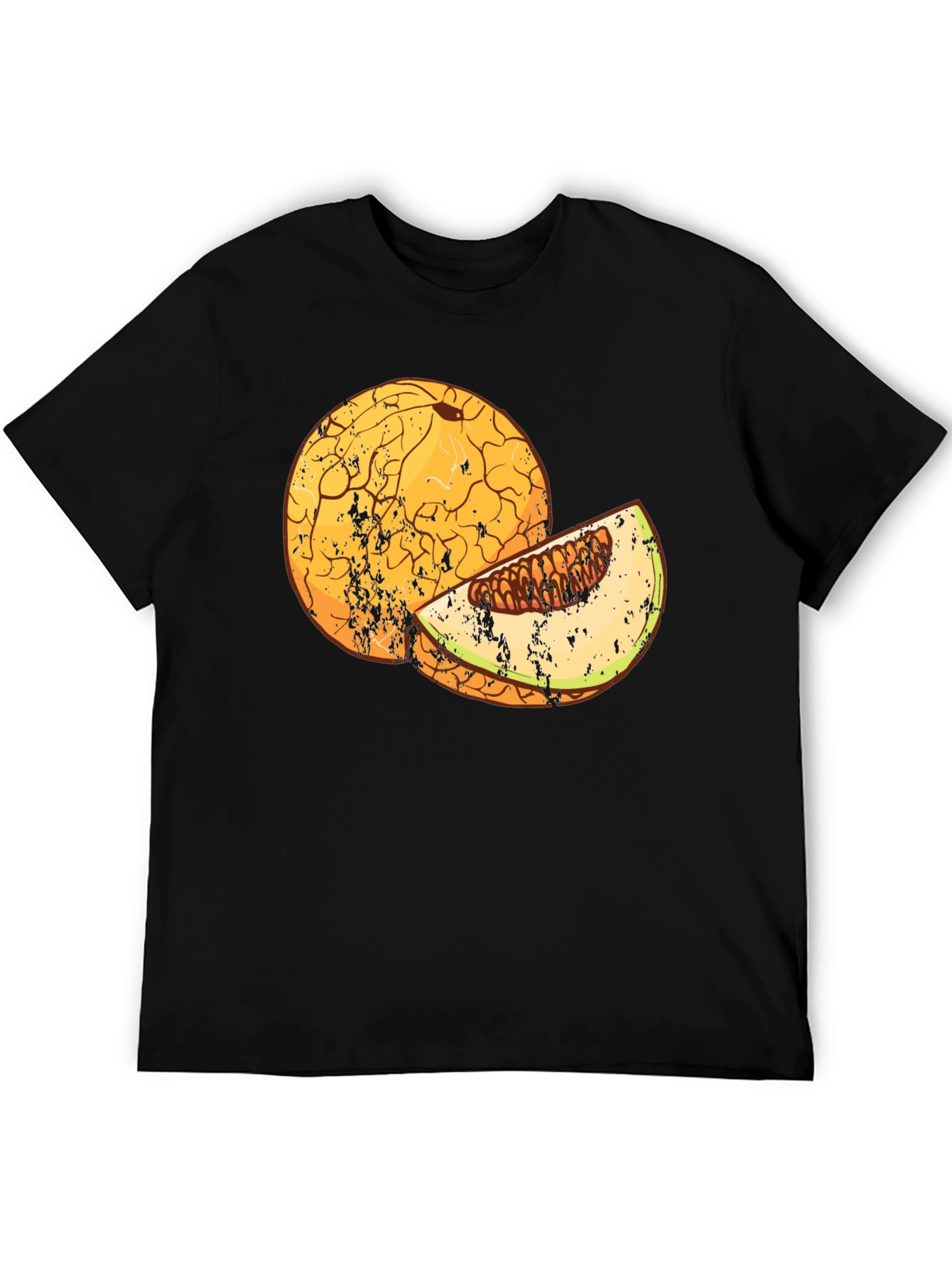 Melon Graphic Black T-Shirt