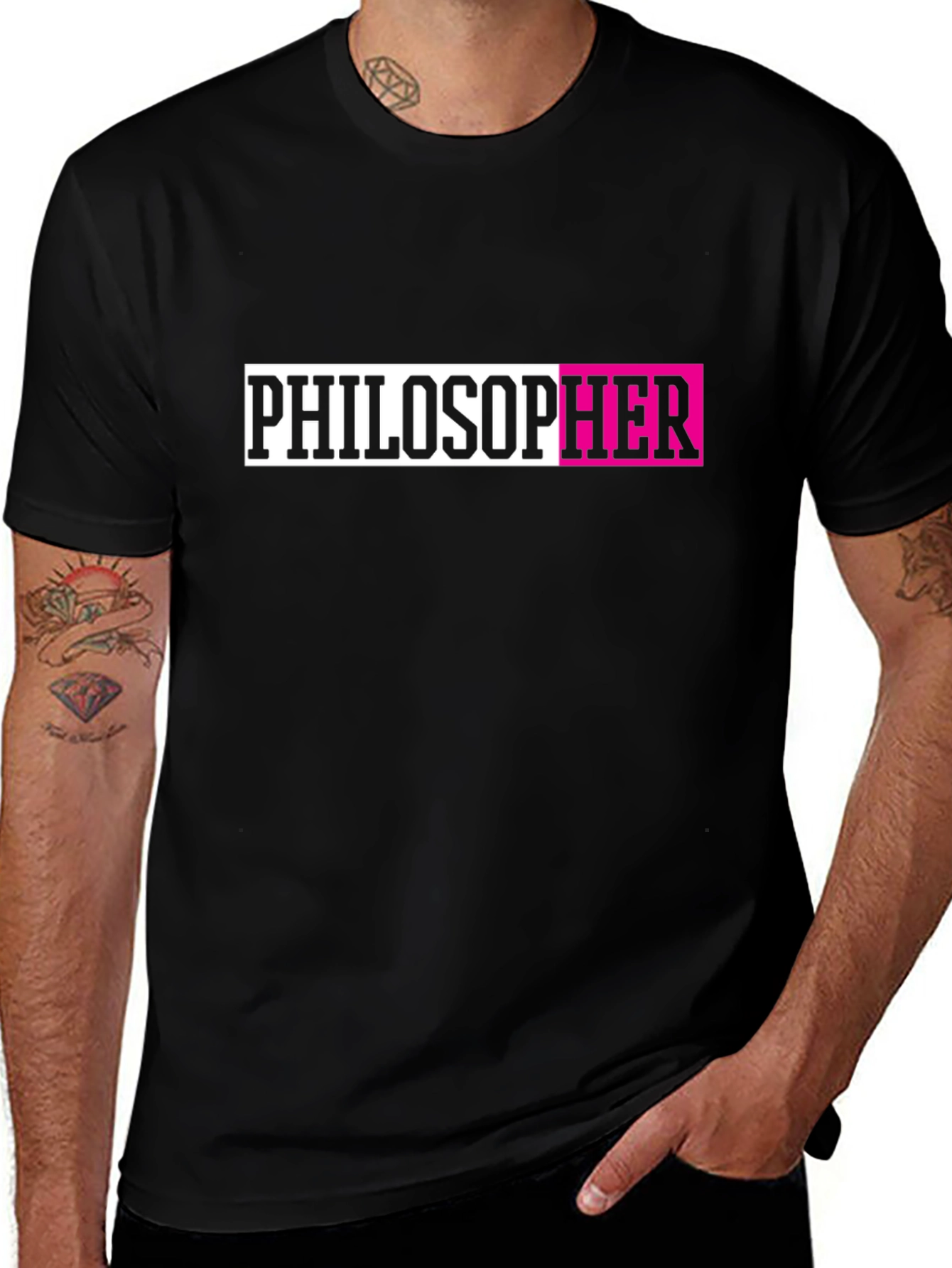 PhilosopHER Graphic Tee - Black Unisex T-Shirt