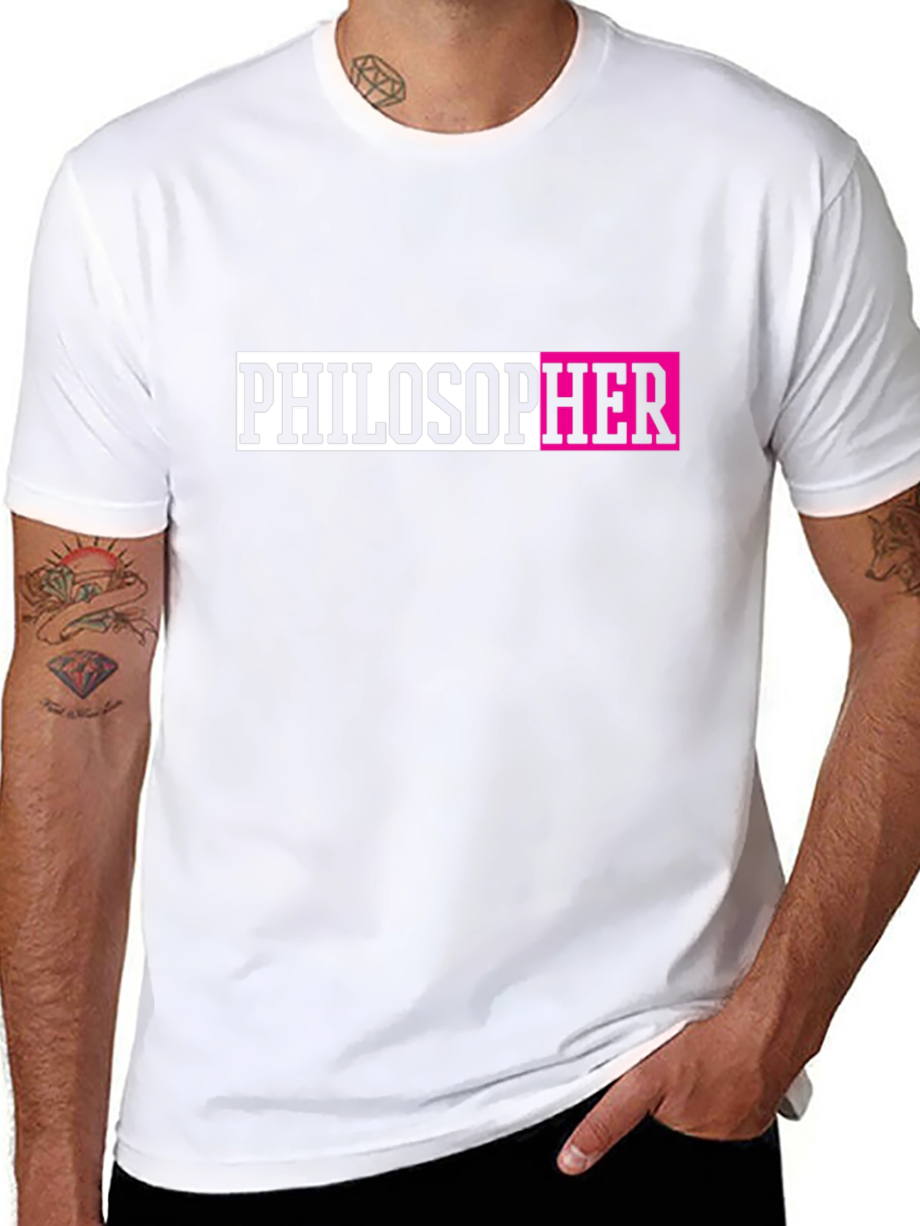 PhilosopHER Graphic Tee - Black Unisex T-Shirt