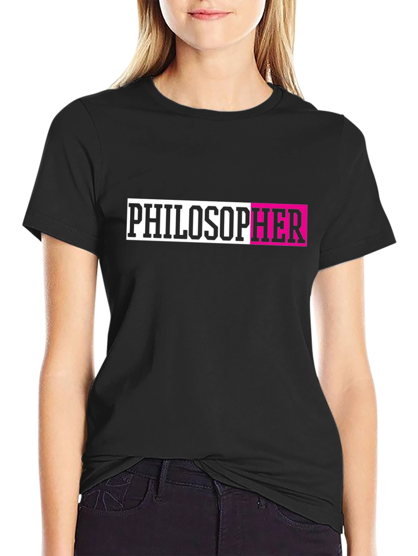 PhilosopHER Graphic Tee - Black Unisex T-Shirt