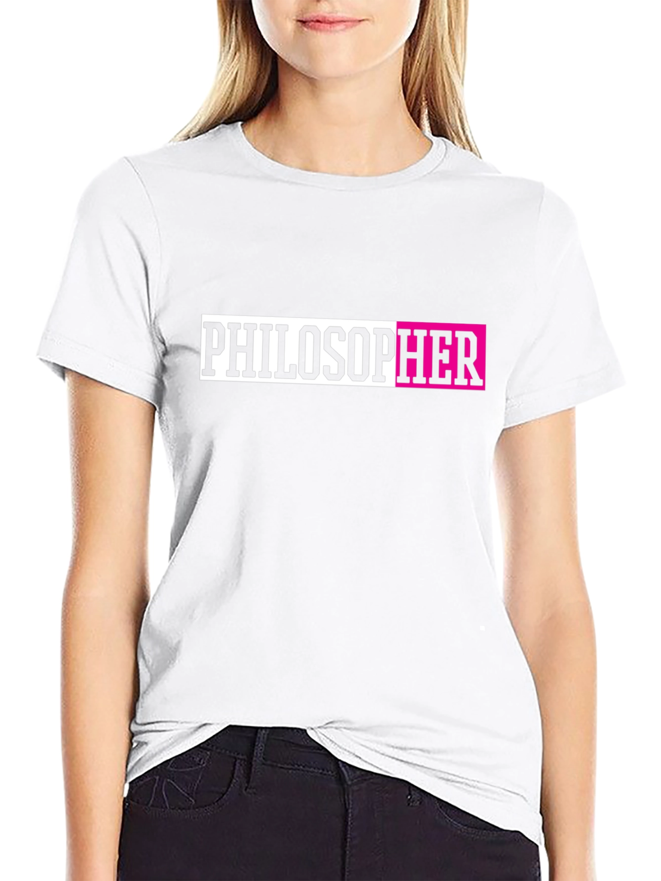 PhilosopHER Graphic Tee - Black Unisex T-Shirt