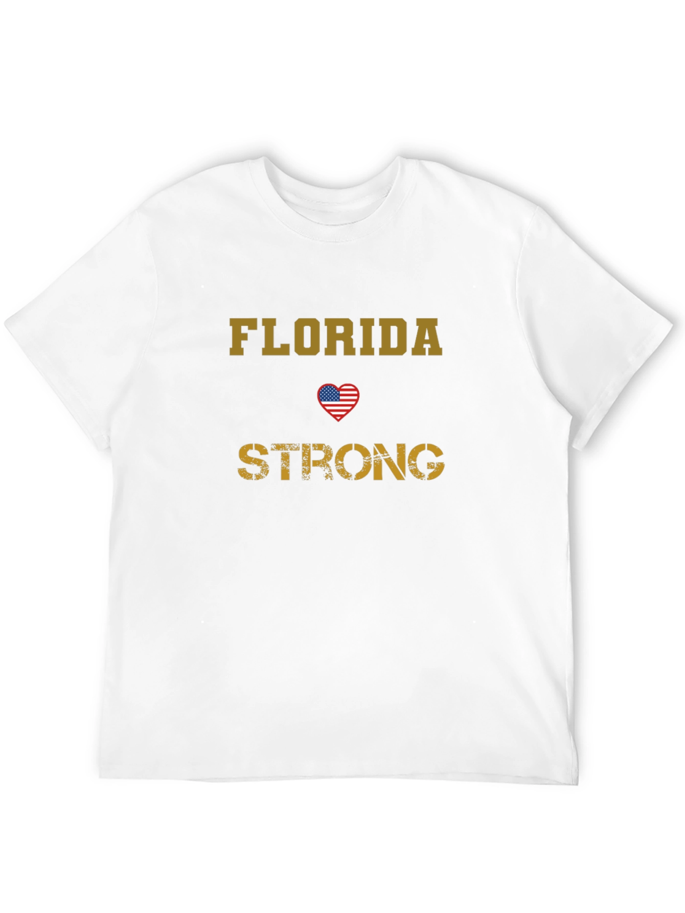 Florida Strong T-Shirt - Patriotic USA Heart