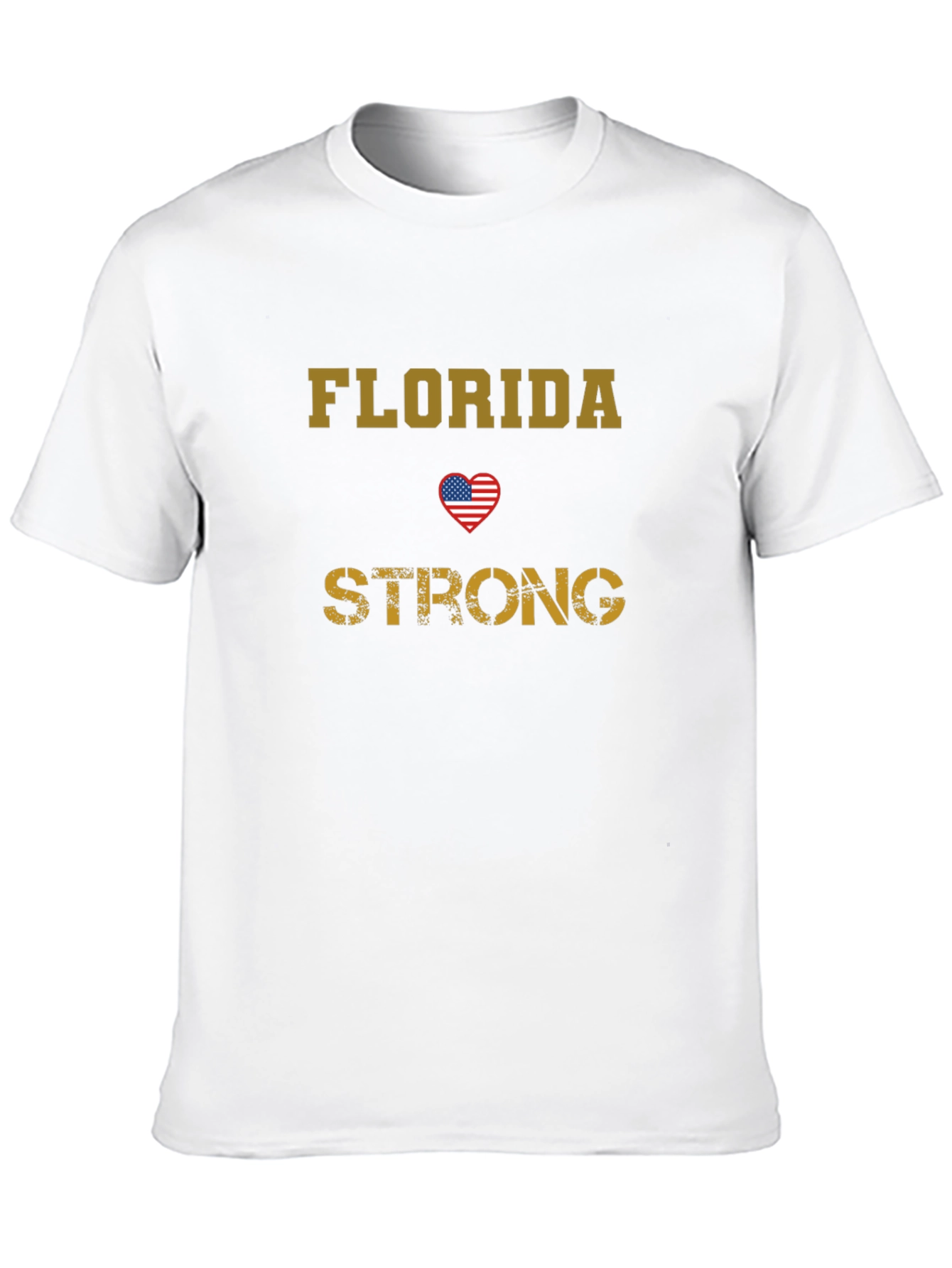 Florida Strong T-Shirt - Patriotic USA Heart