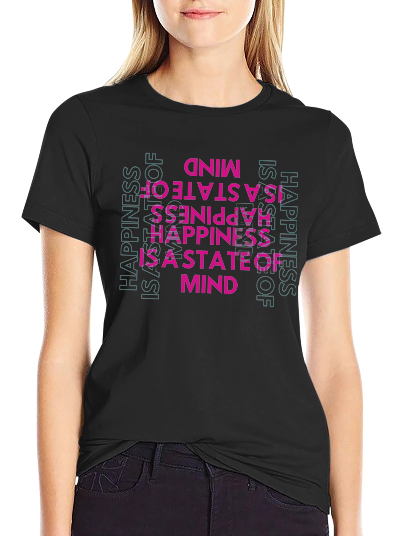 Happiness State of Mind Graphic T-Shirt