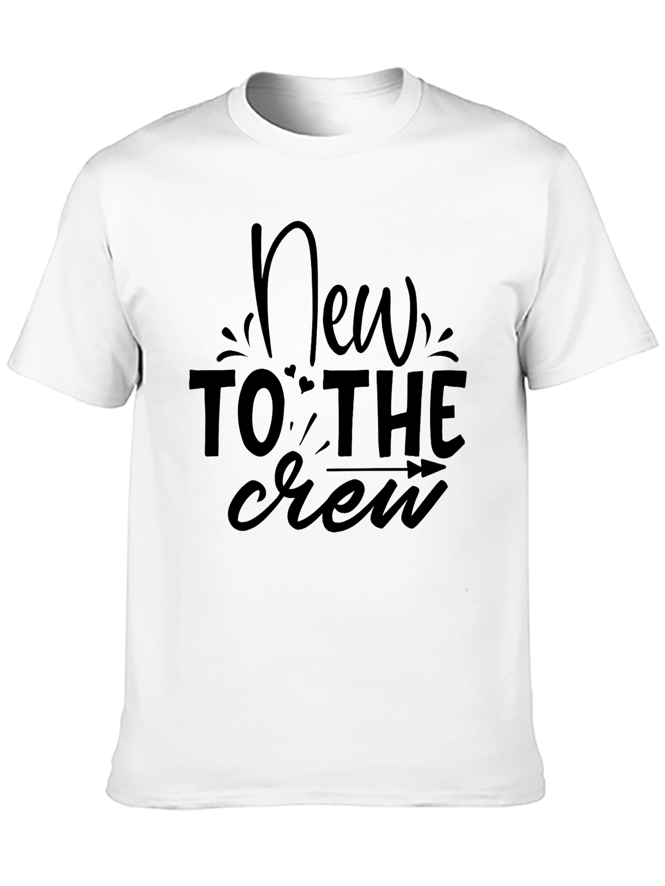 New To The Crew Black Graphic Tee