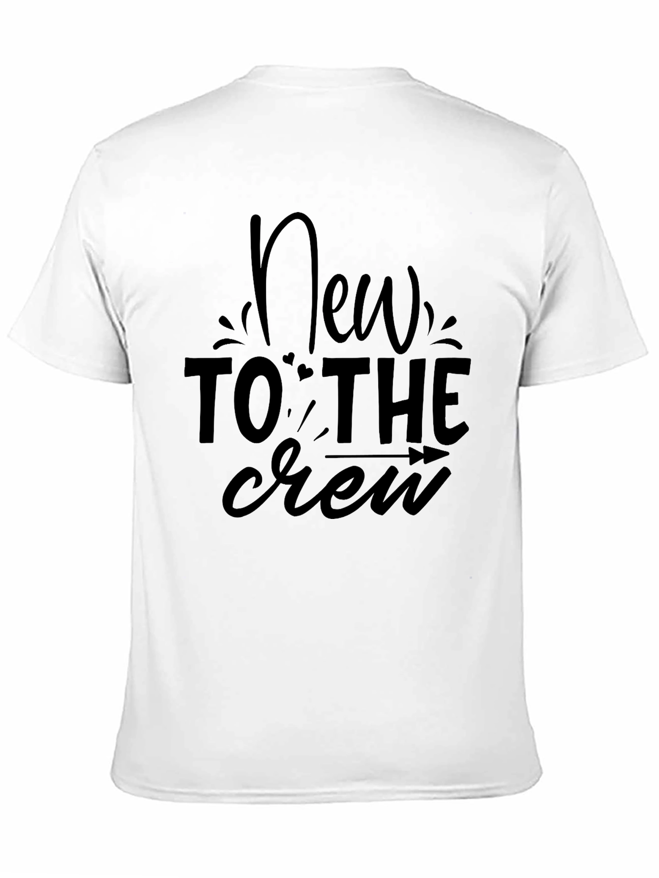 New To The Crew Black Graphic Tee