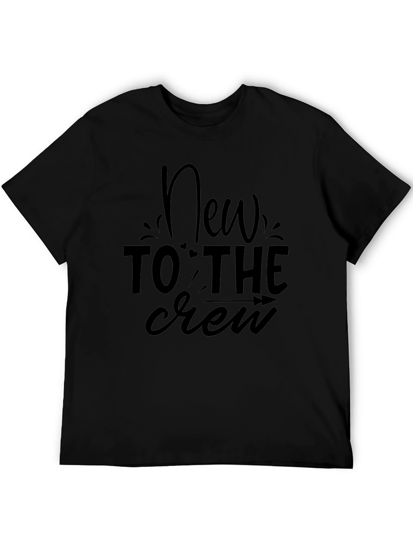 New To The Crew Black Graphic Tee