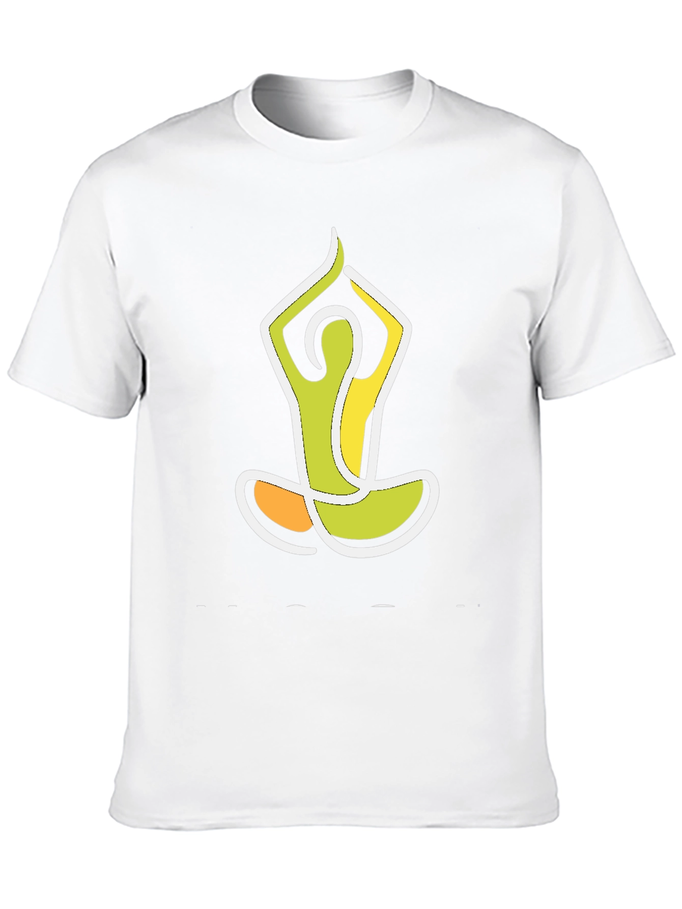 Yoga Pose Graphic Tee - Black Cotton Blend Shirt