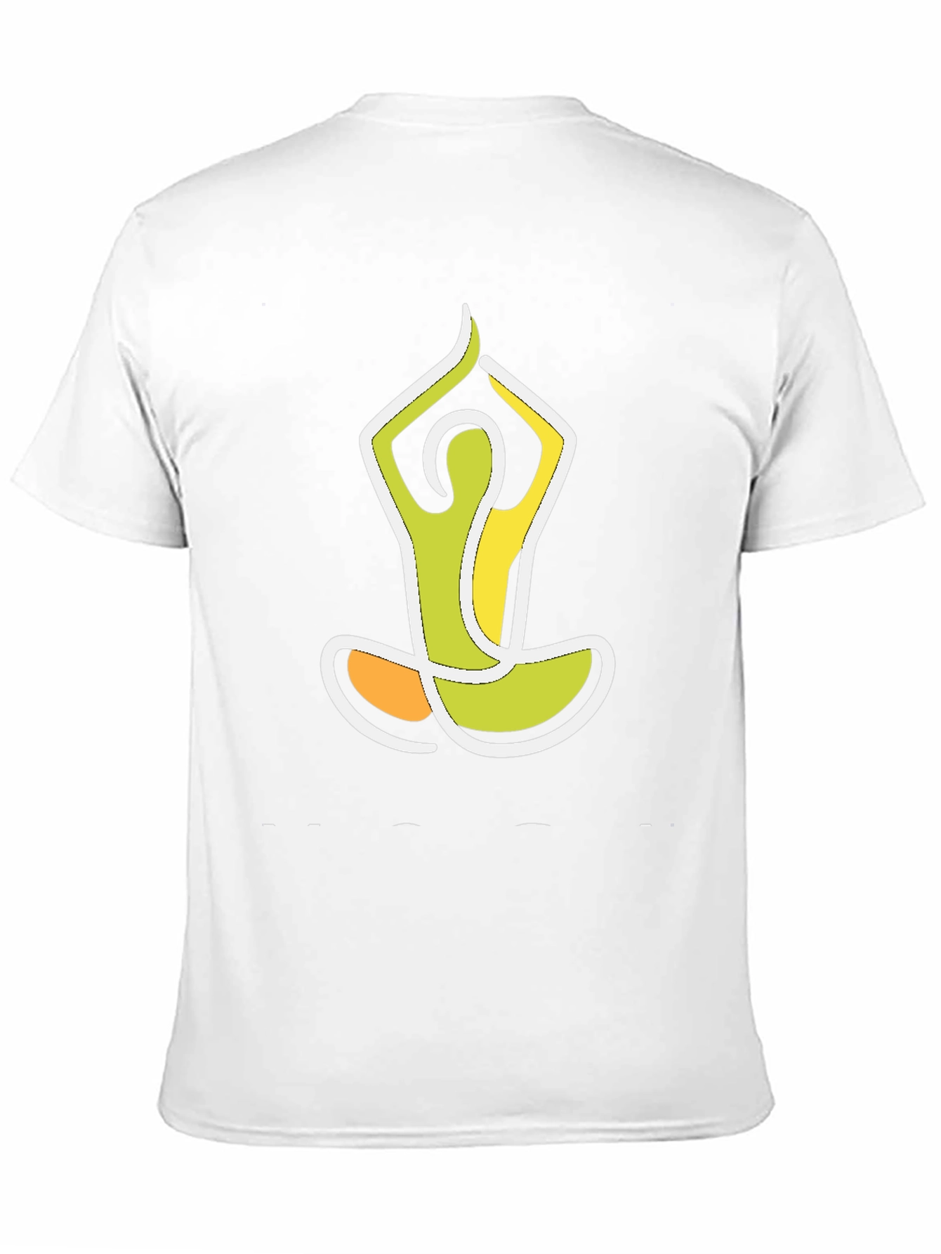 Yoga Pose Graphic Tee - Black Cotton Blend Shirt