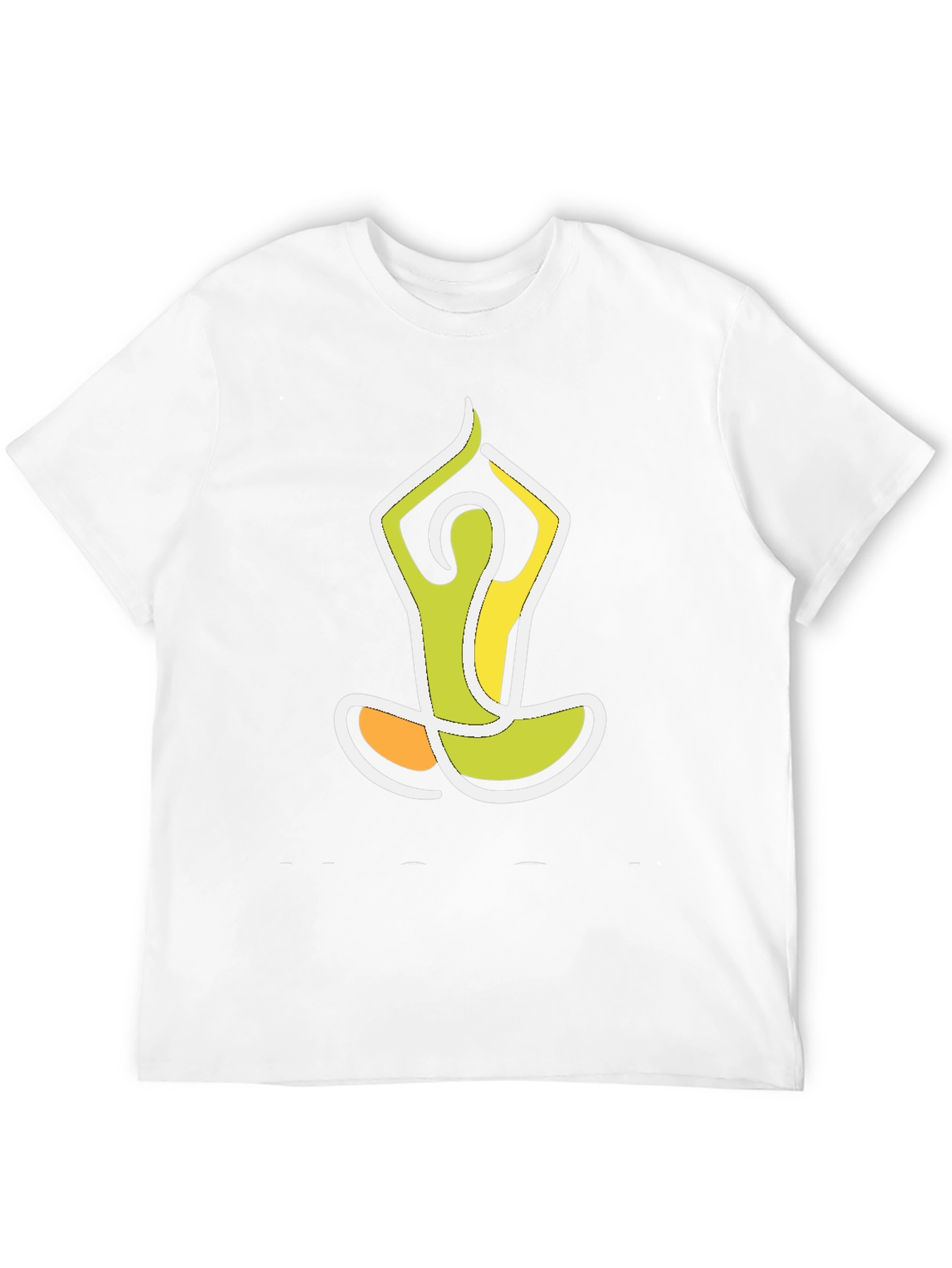 Yoga Pose Graphic Tee - Black Cotton Blend Shirt