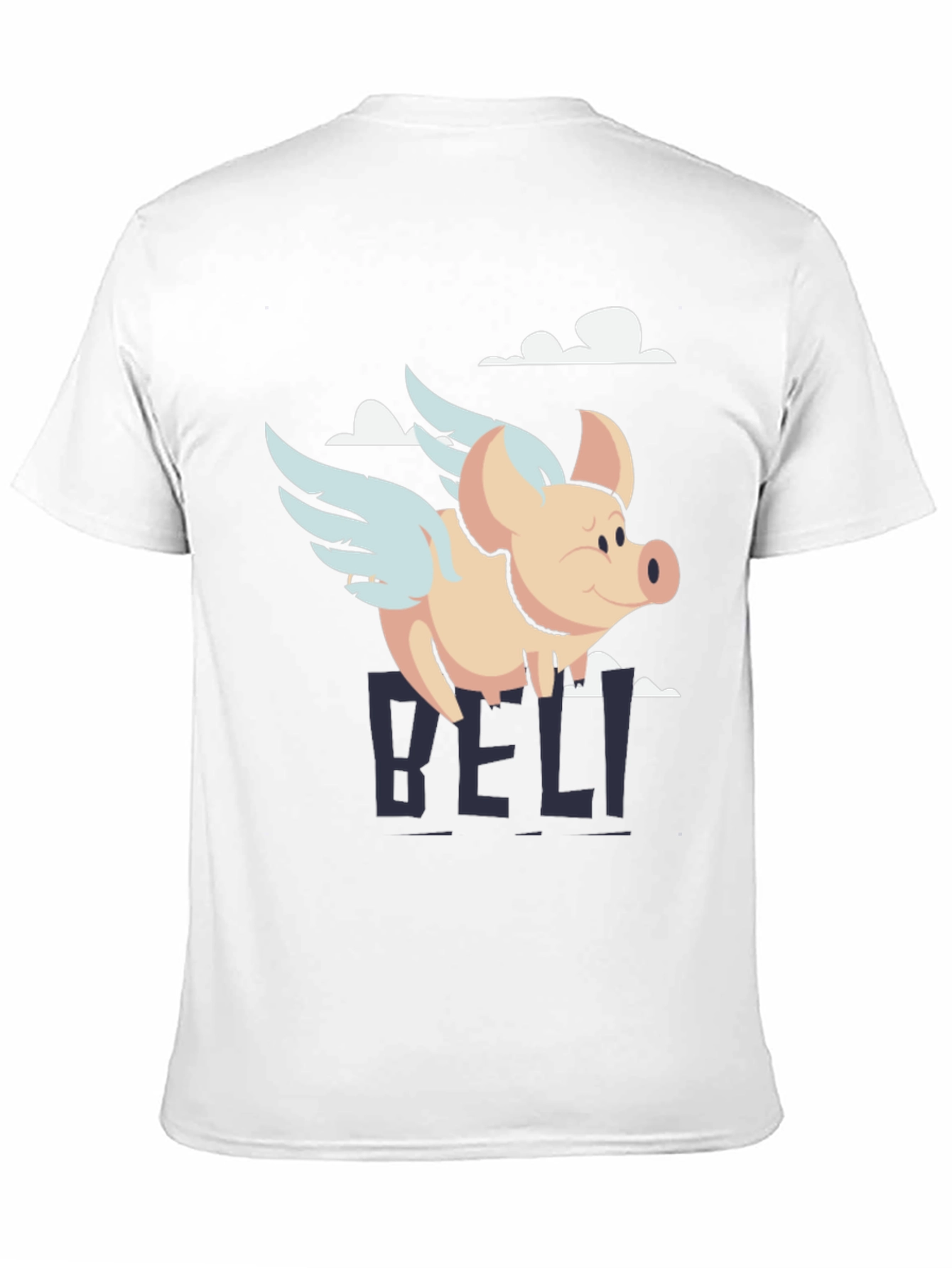 Flying Pig Graphic Tee - Mens Black T-Shirt