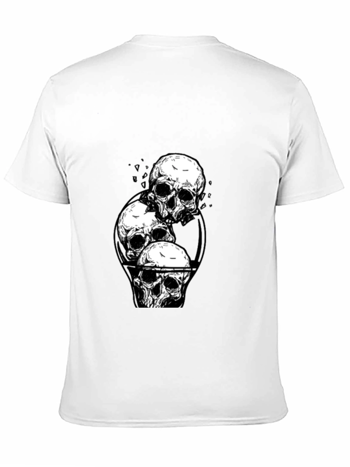Skull Graphic Tee - Edgy Black T-Shirt