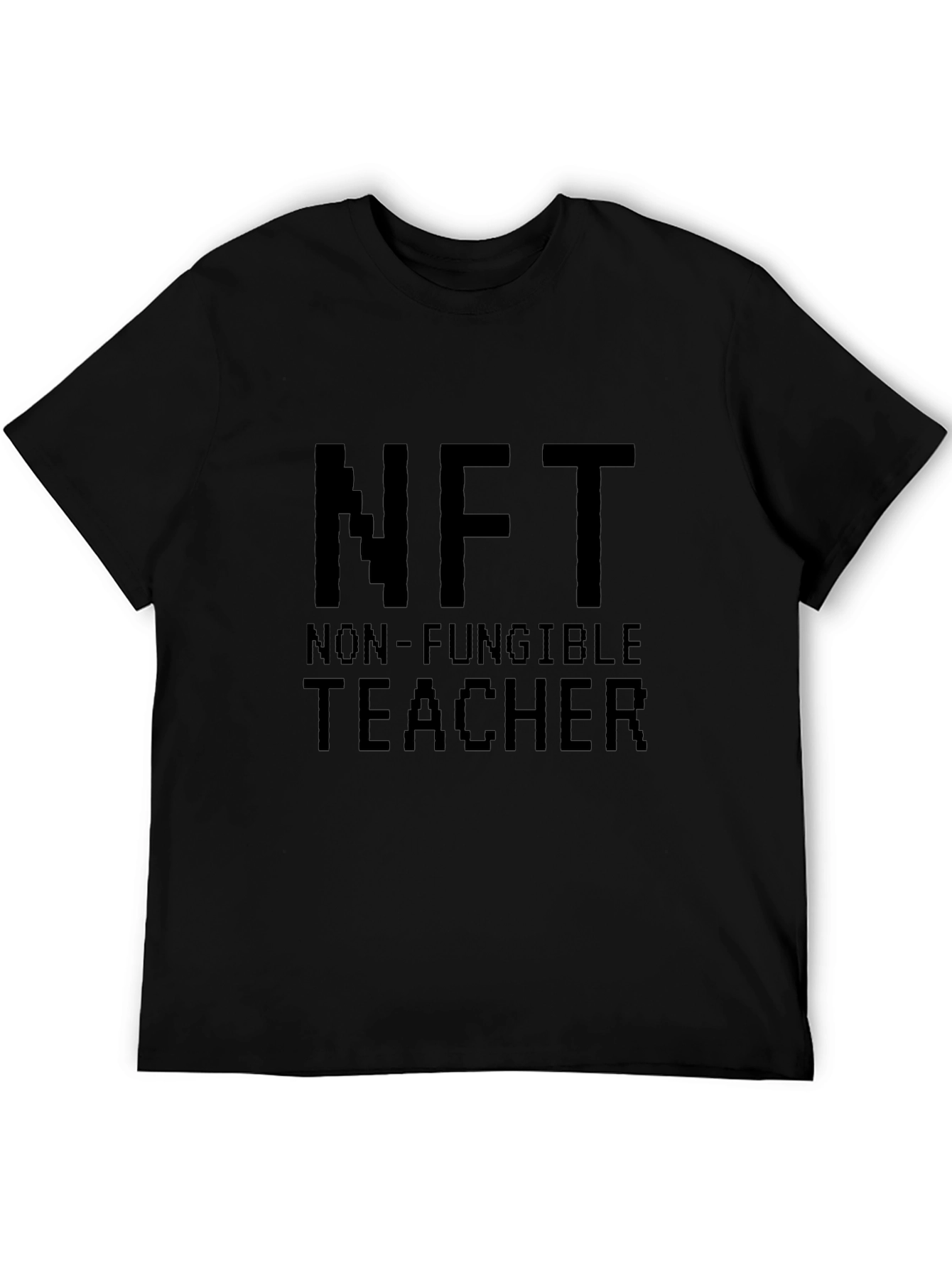 NFT Non-Fungible Teacher Black T-Shirt