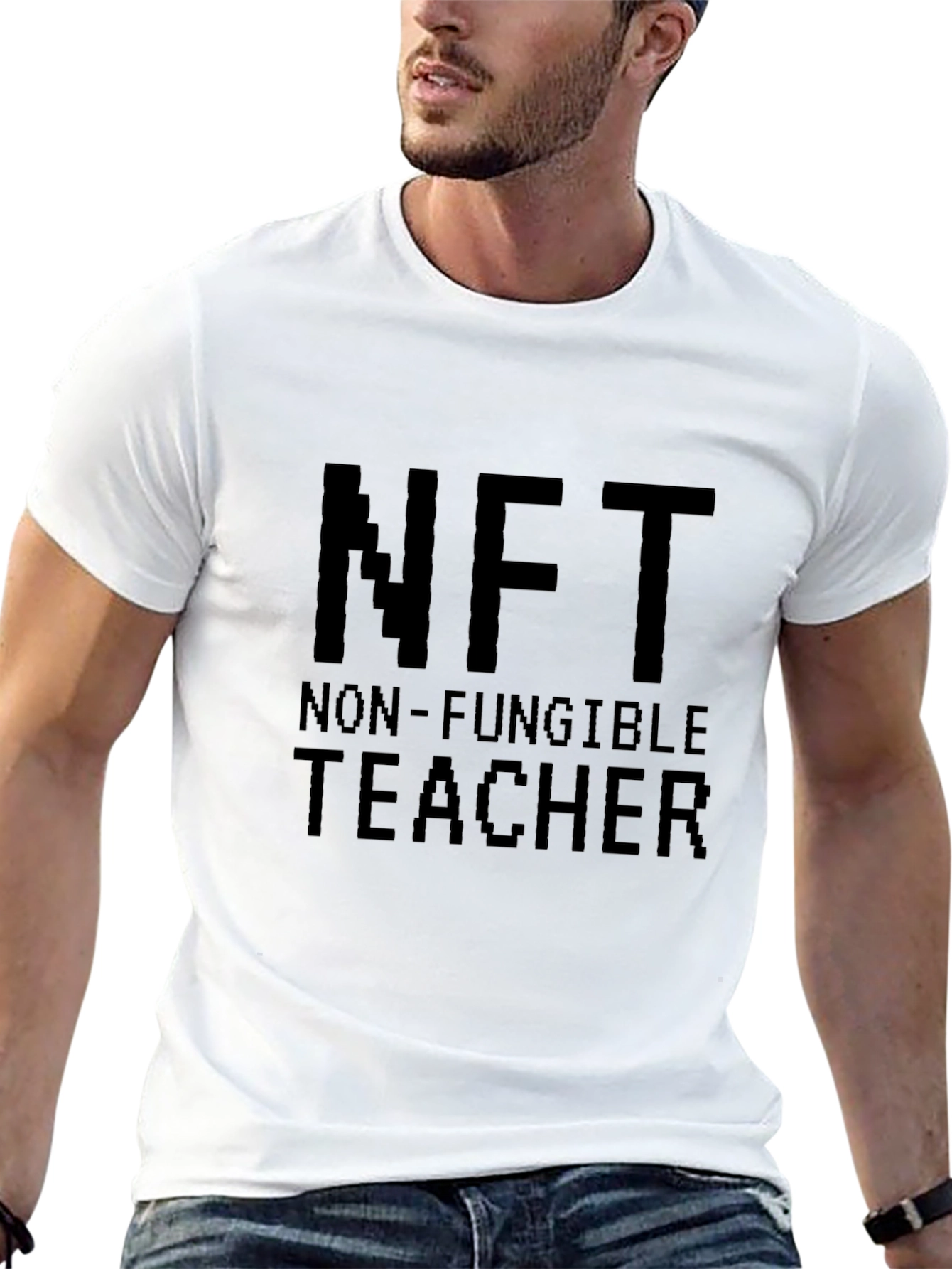 NFT Non-Fungible Teacher Black T-Shirt