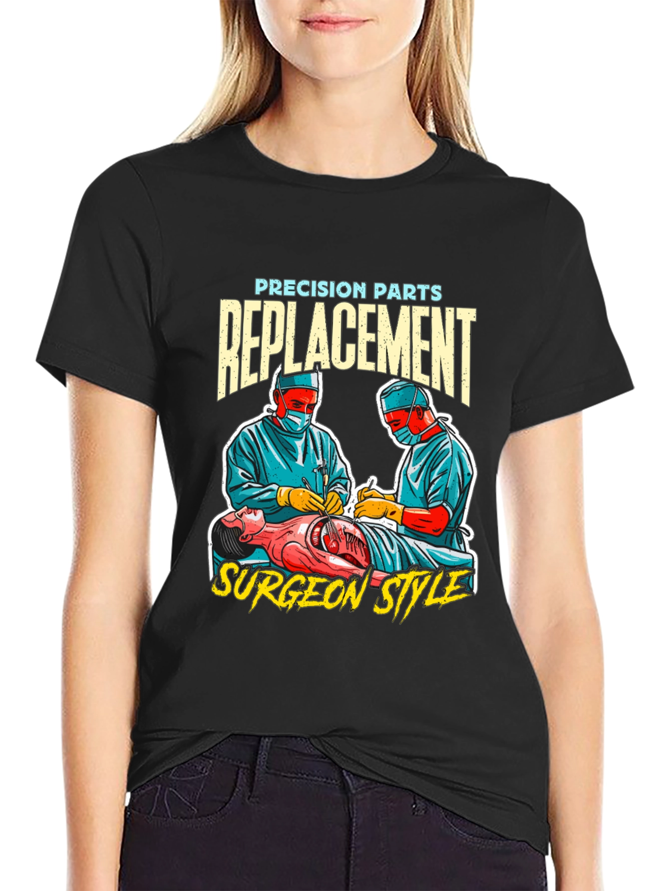 Precision Parts Replacement Surgeon Style T-Shirt