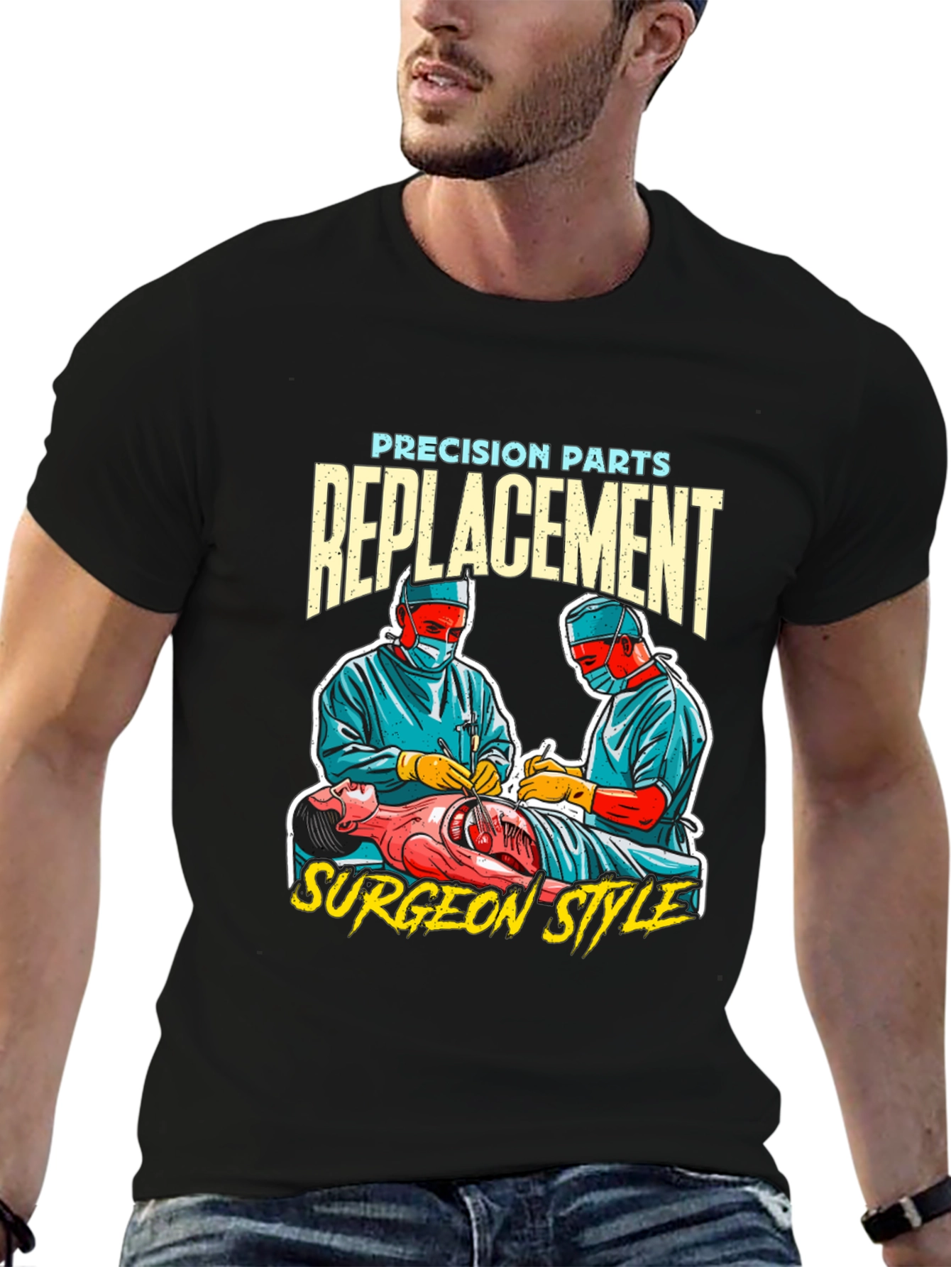 Precision Parts Replacement Surgeon Style T-Shirt