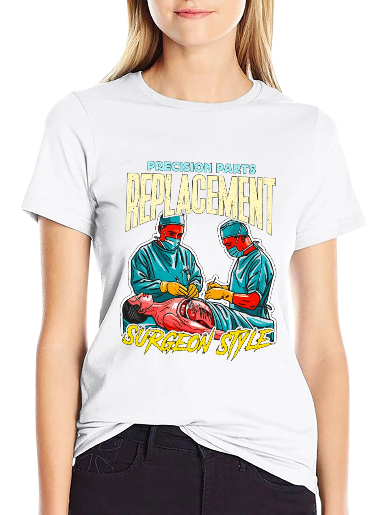 Precision Parts Replacement Surgeon Style T-Shirt