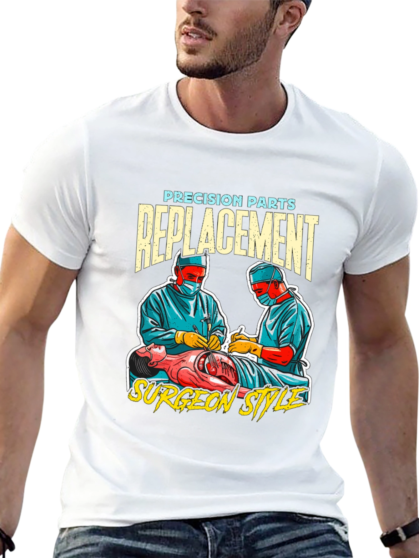 Precision Parts Replacement Surgeon Style T-Shirt