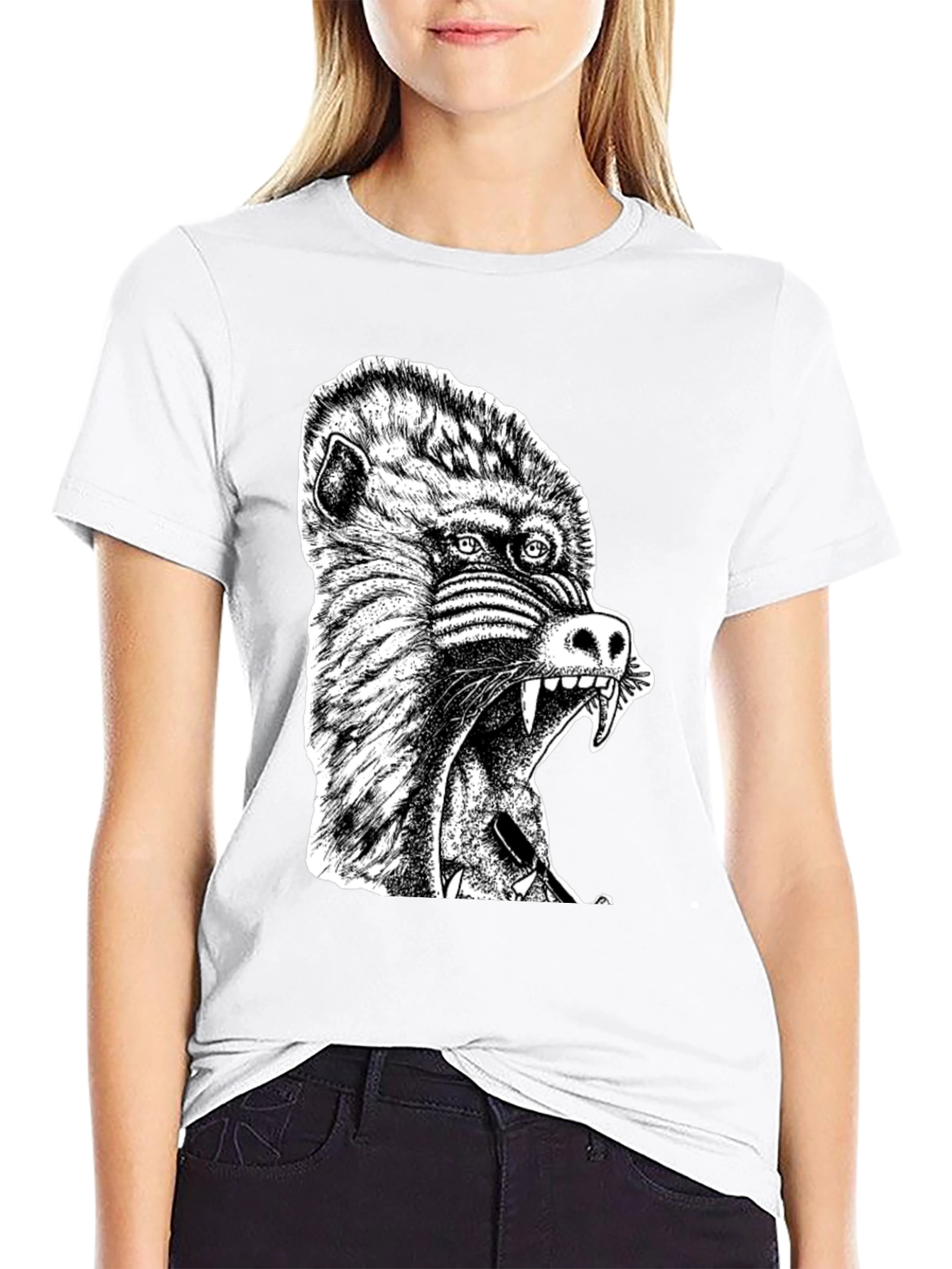 Mandrill Graphic T-Shirt - Mens Black Tee