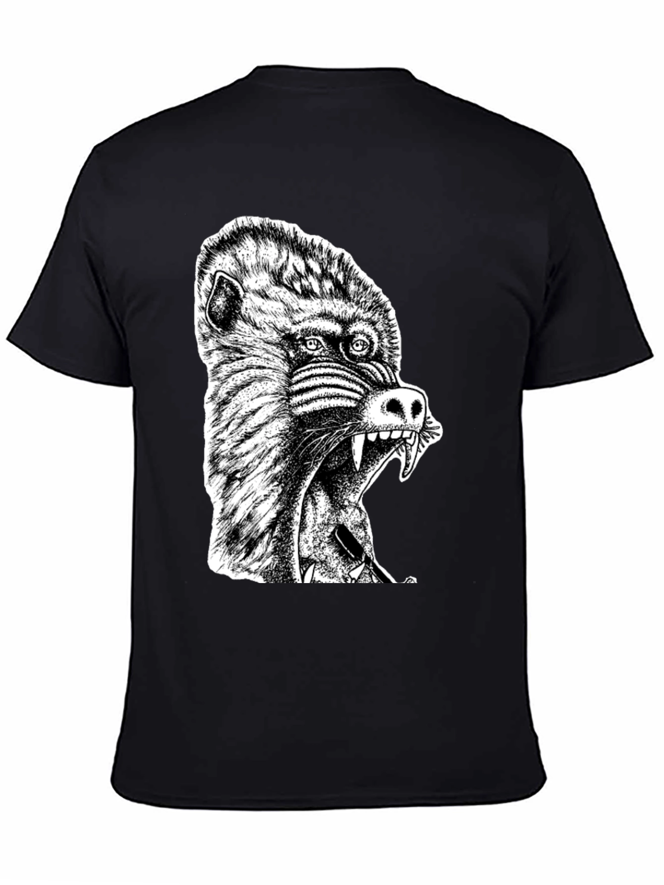 Mandrill Graphic T-Shirt - Mens Black Tee
