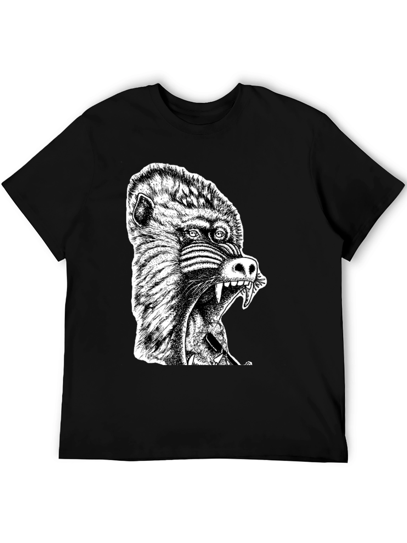 Mandrill Graphic T-Shirt - Mens Black Tee