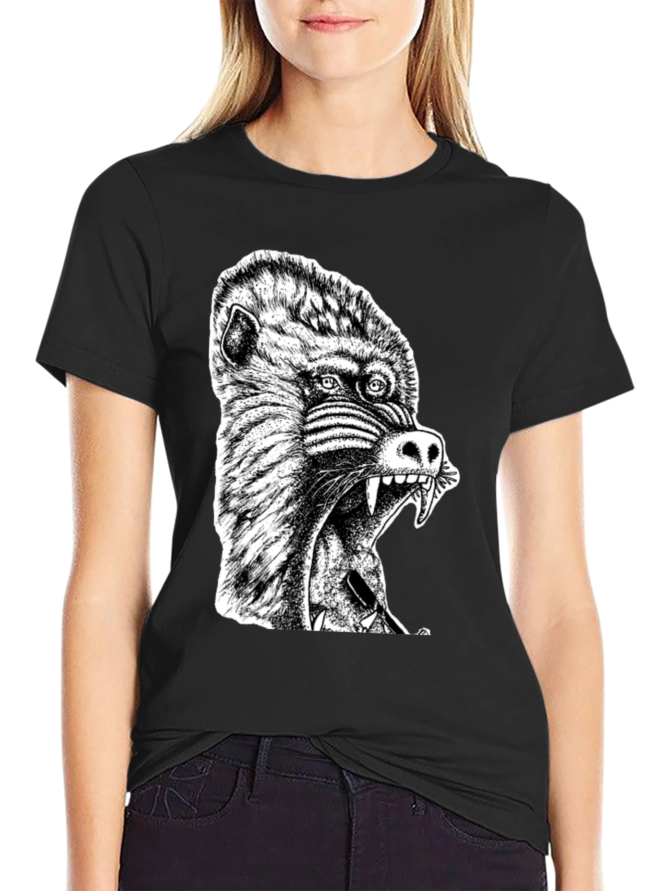 Mandrill Graphic T-Shirt - Mens Black Tee