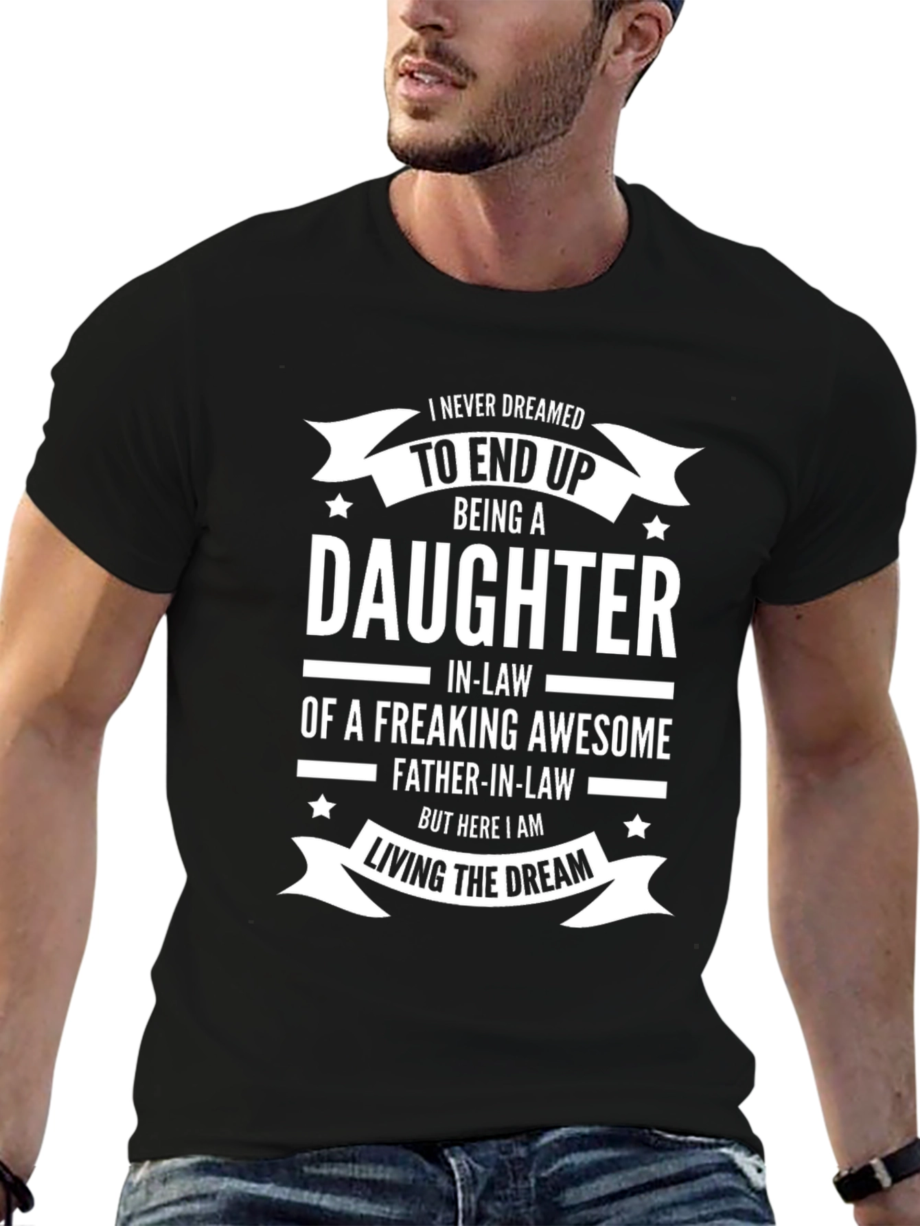 Daughter-in-Law Awesome Father-in-Law Graphic T-Shirt