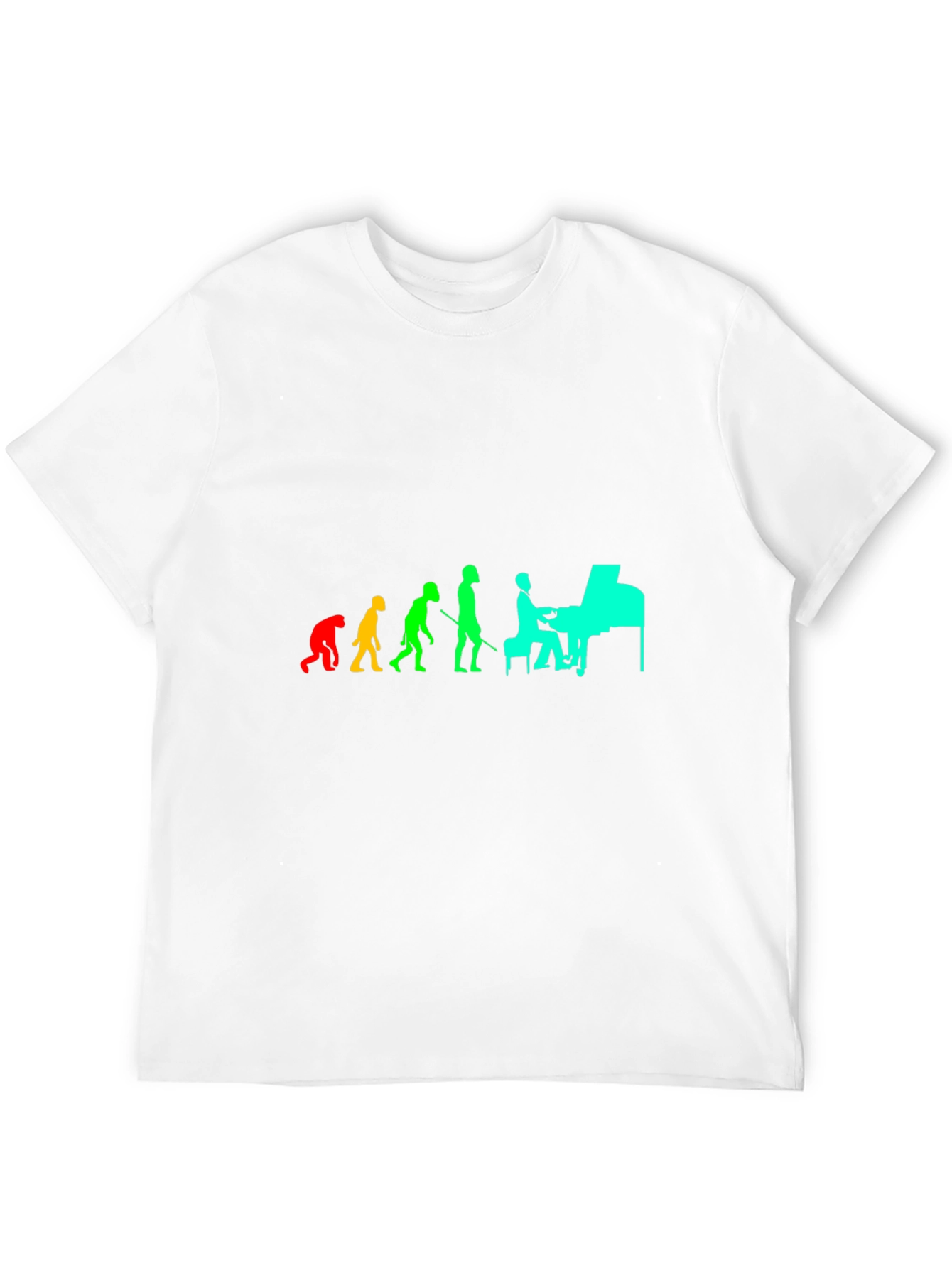 Evolution of Piano Player Tee