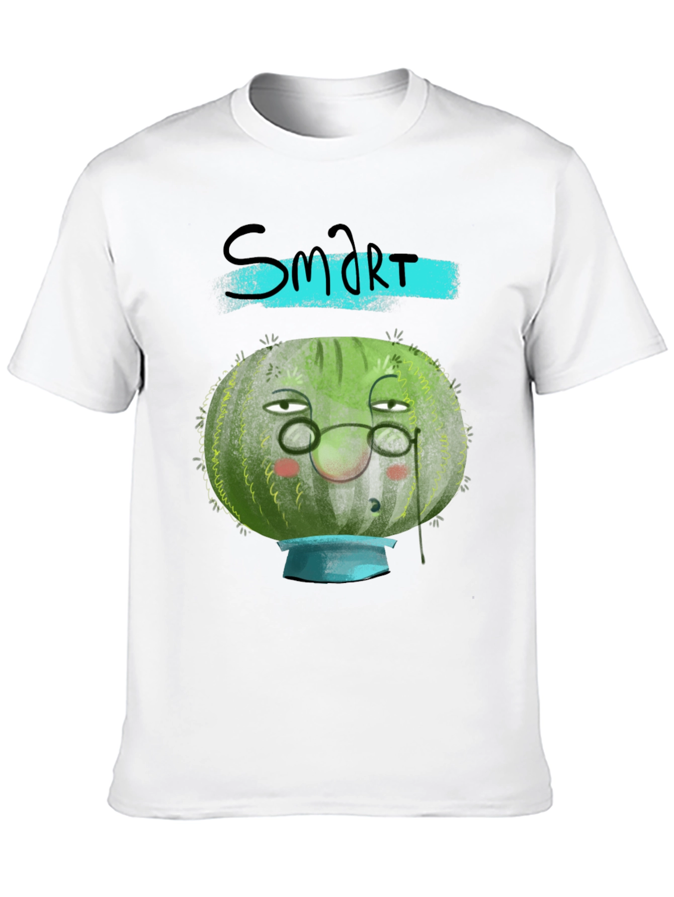 Smart Watermelon Graphic Tee - Unique Design