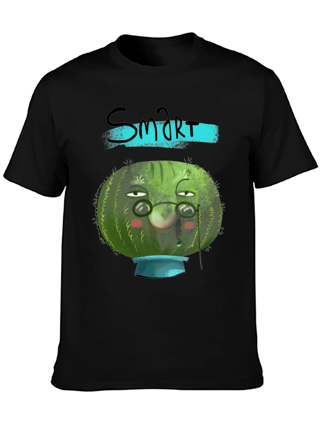 Smart Watermelon Graphic Tee - Unique Design