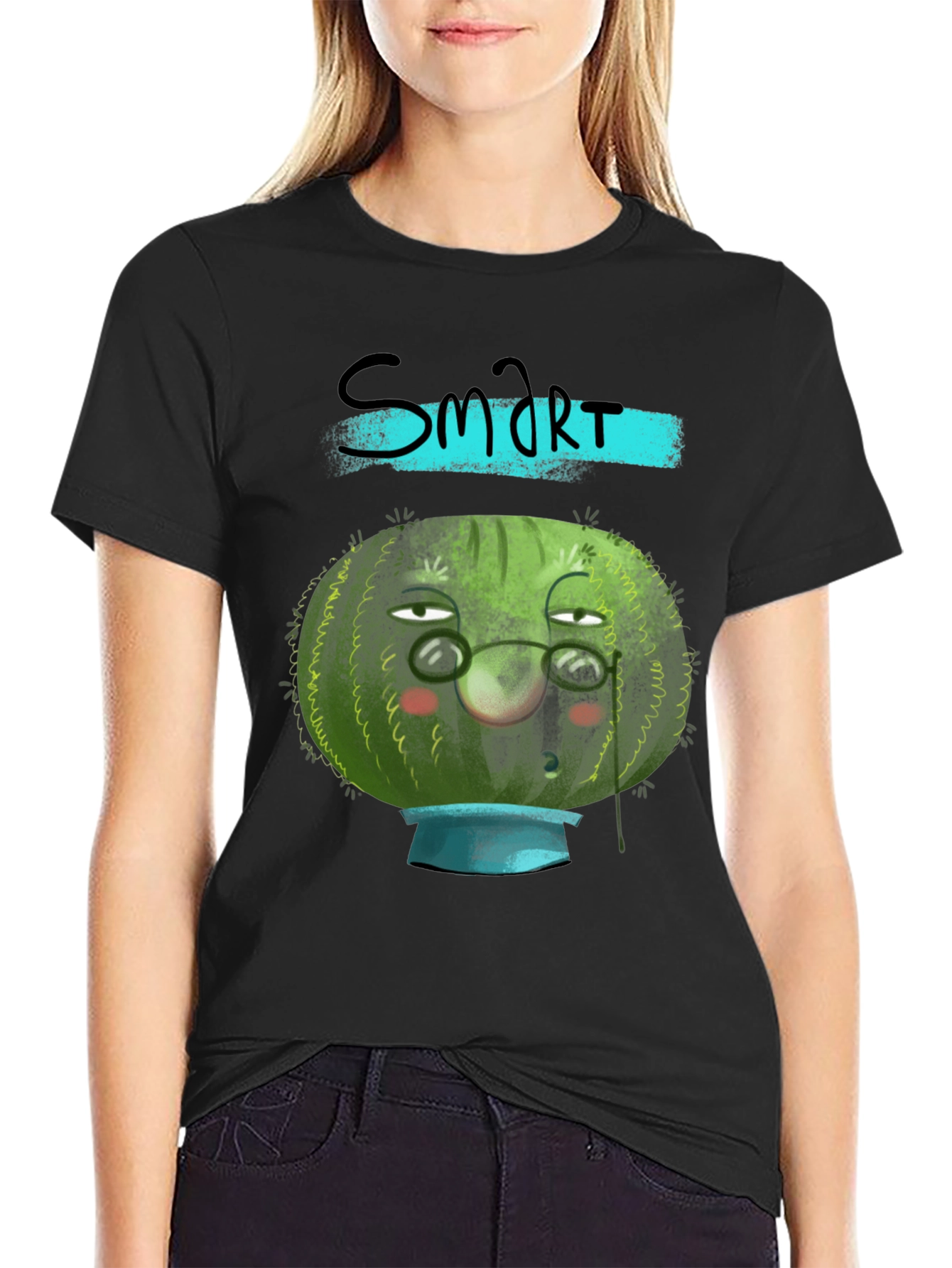 Smart Watermelon Graphic Tee - Unique Design