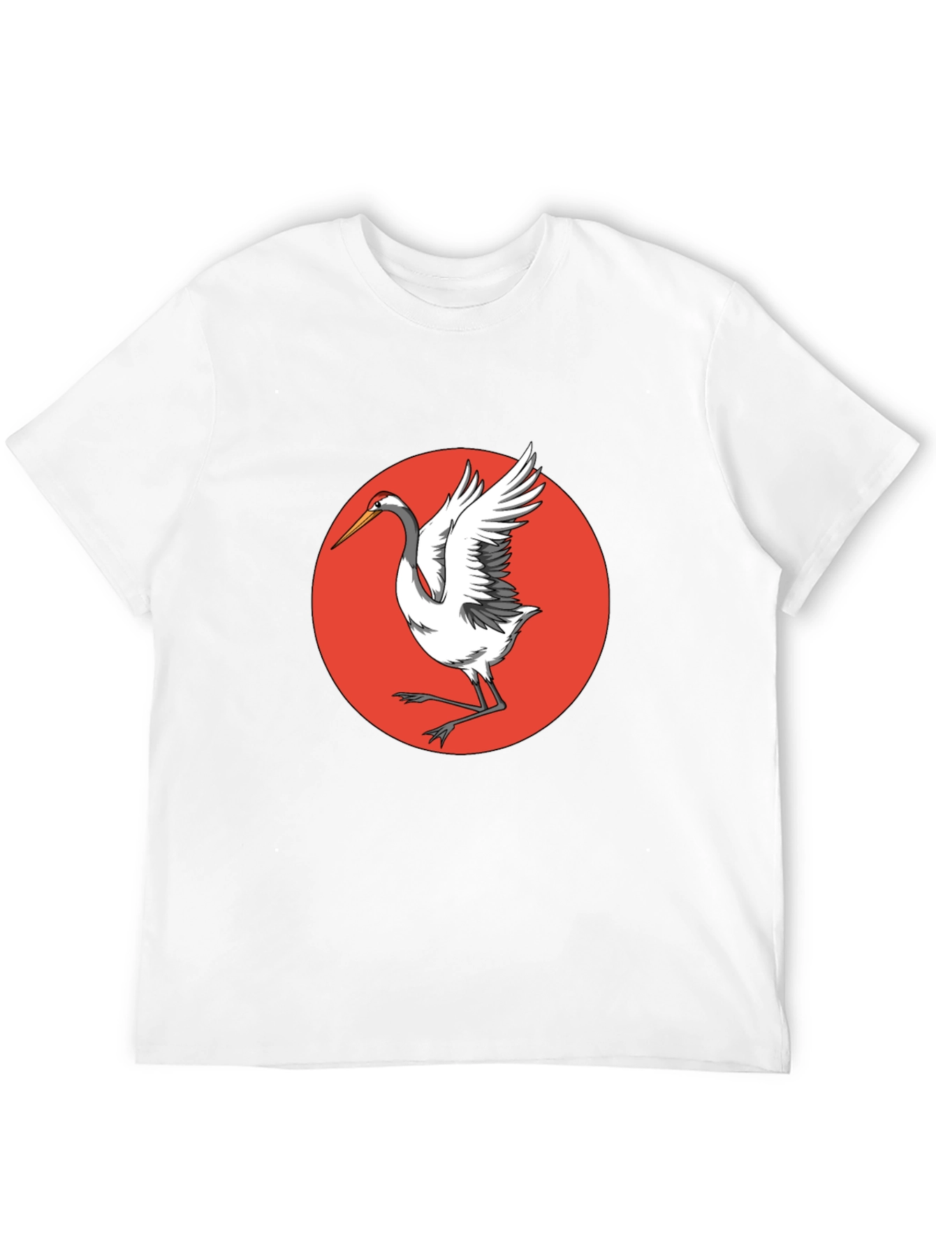 Crane Bird T-Shirt - Unique Graphic Tee