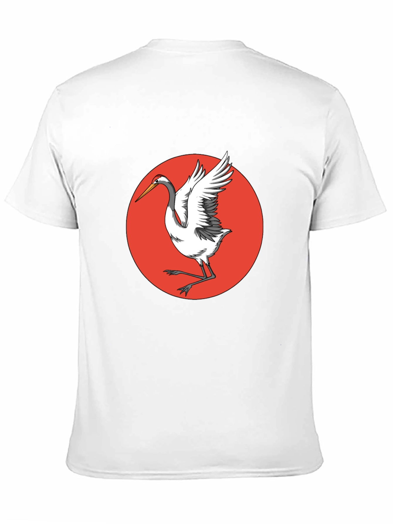 Crane Bird T-Shirt - Unique Graphic Tee