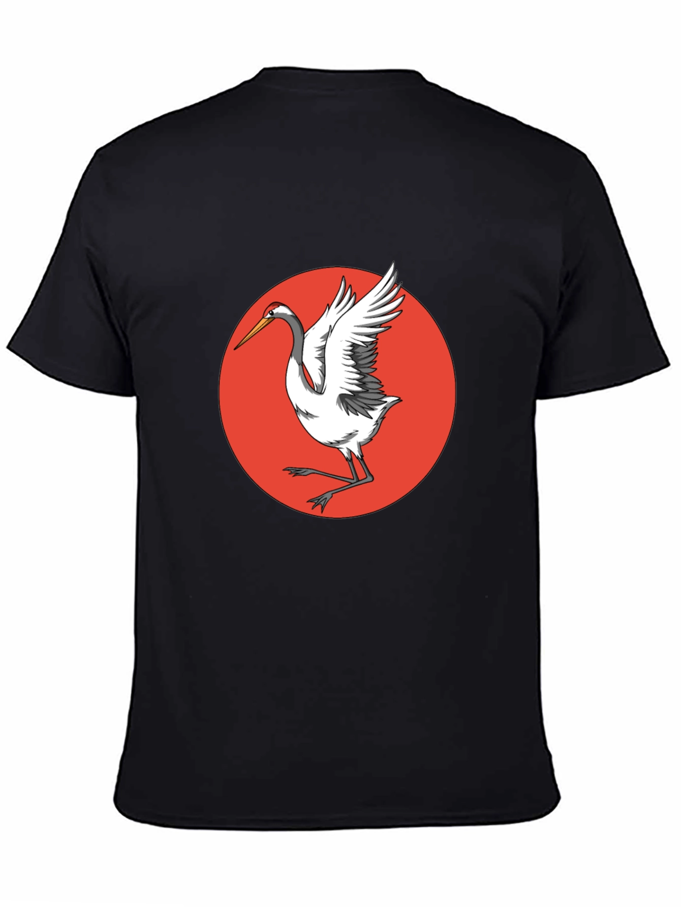 Crane Bird T-Shirt - Unique Graphic Tee