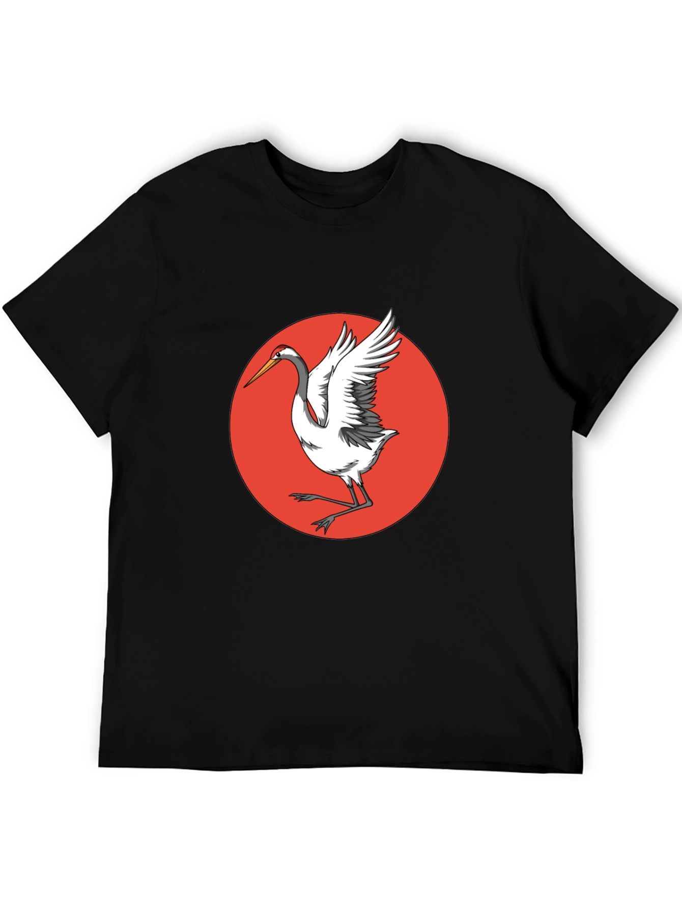 Crane Bird T-Shirt - Unique Graphic Tee