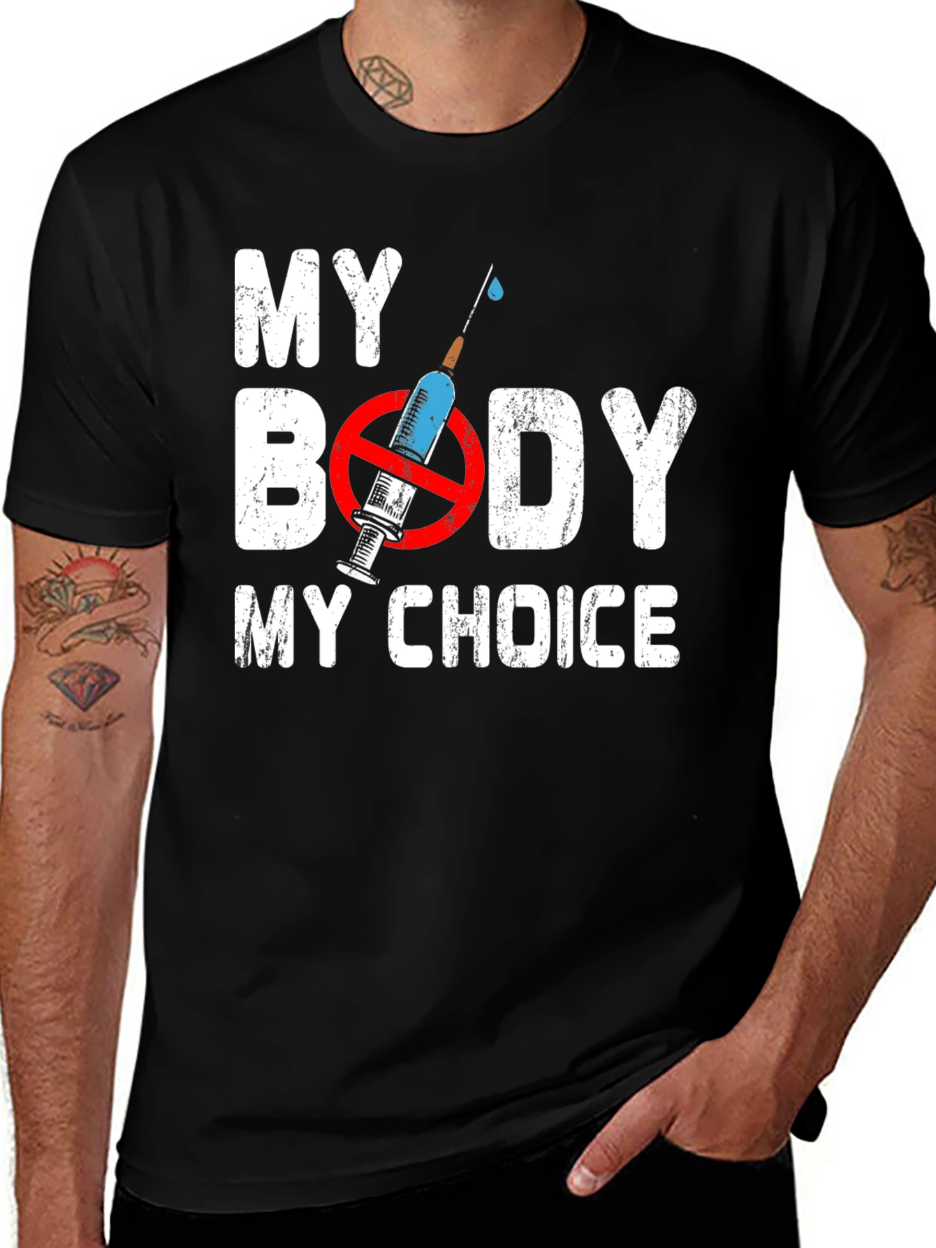 My Body My Choice Anti-Vaccine T-Shirt