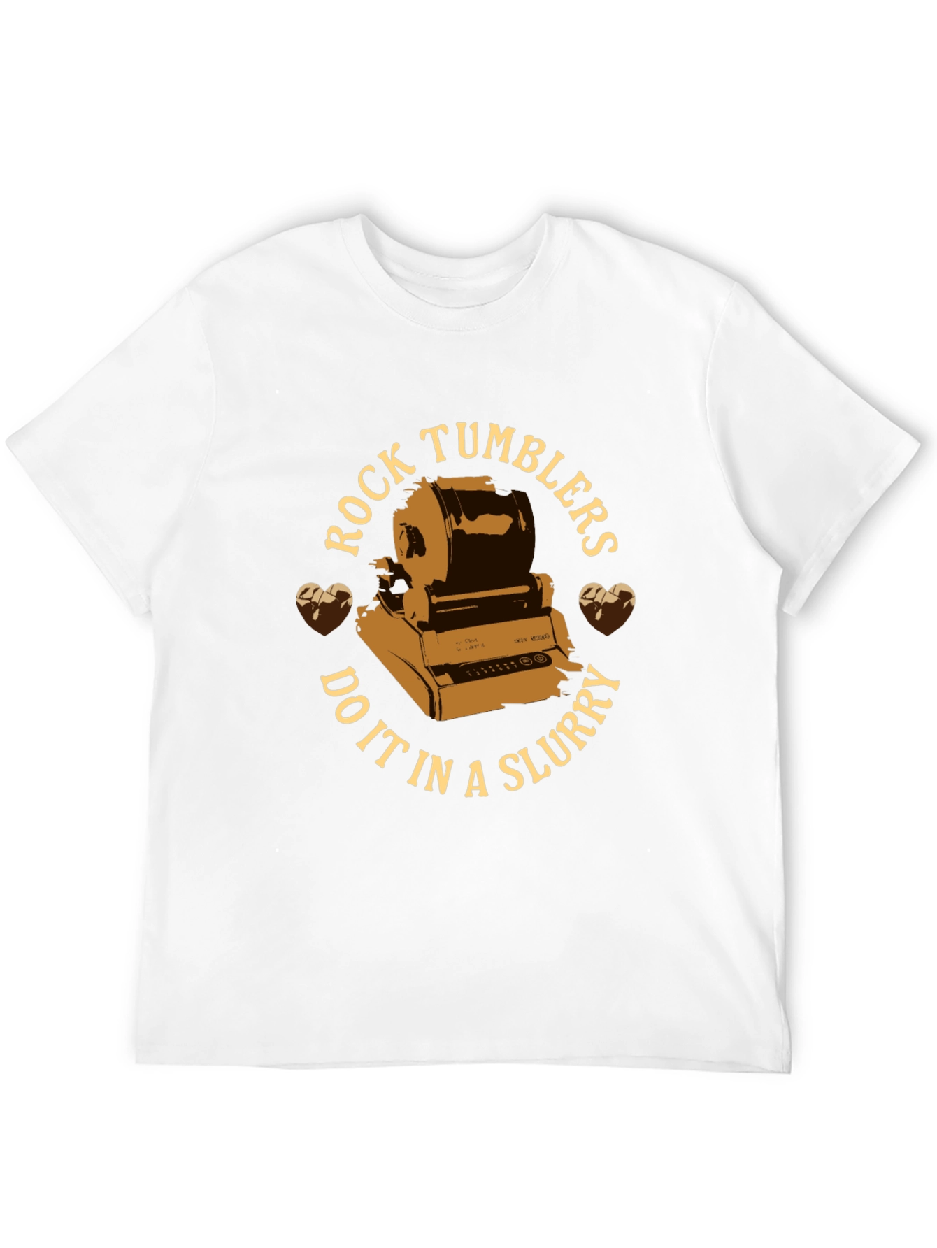 Rock Tumblers Do It In A Slurry Black T-Shirt