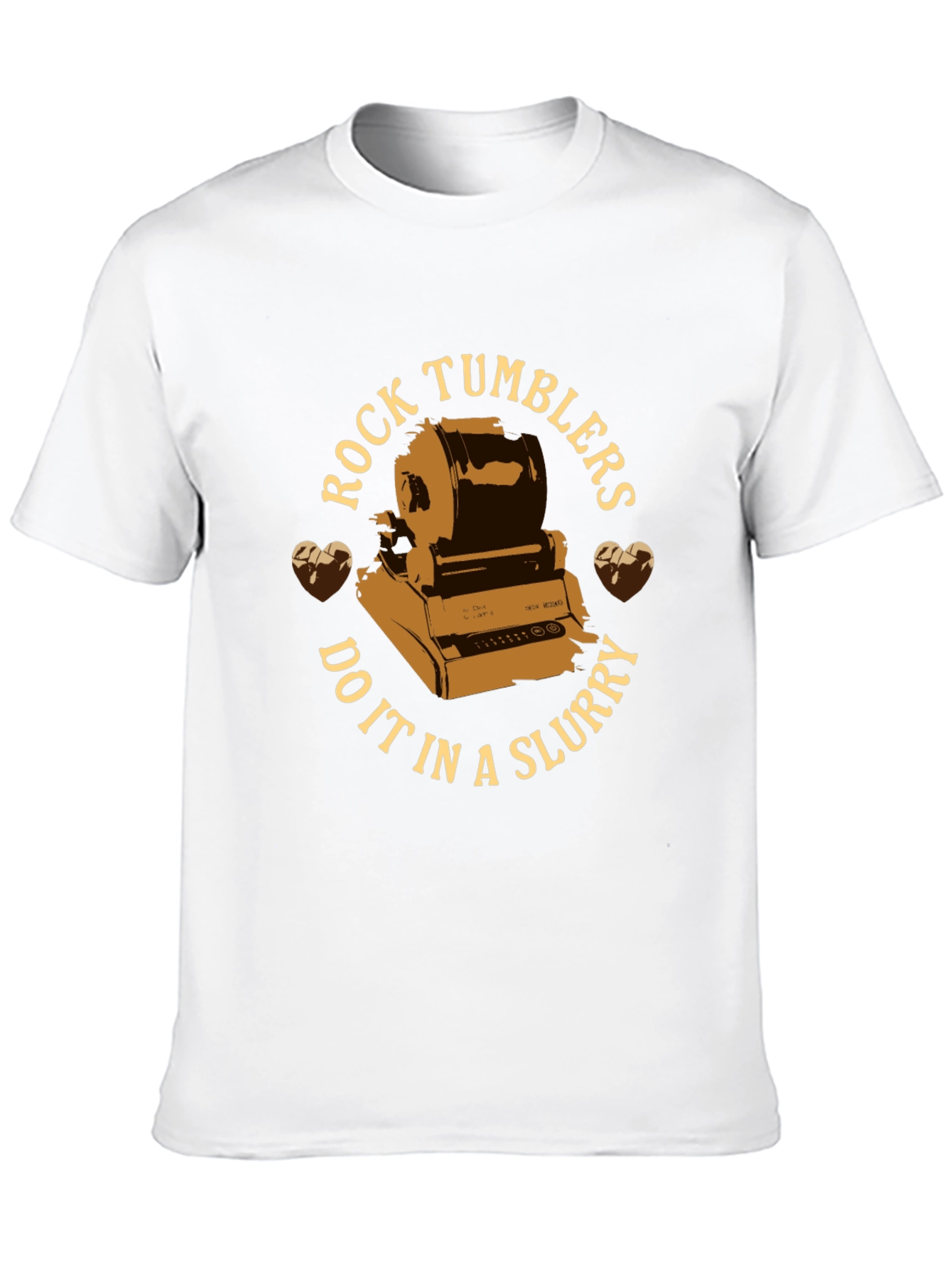 Rock Tumblers Do It In A Slurry Black T-Shirt
