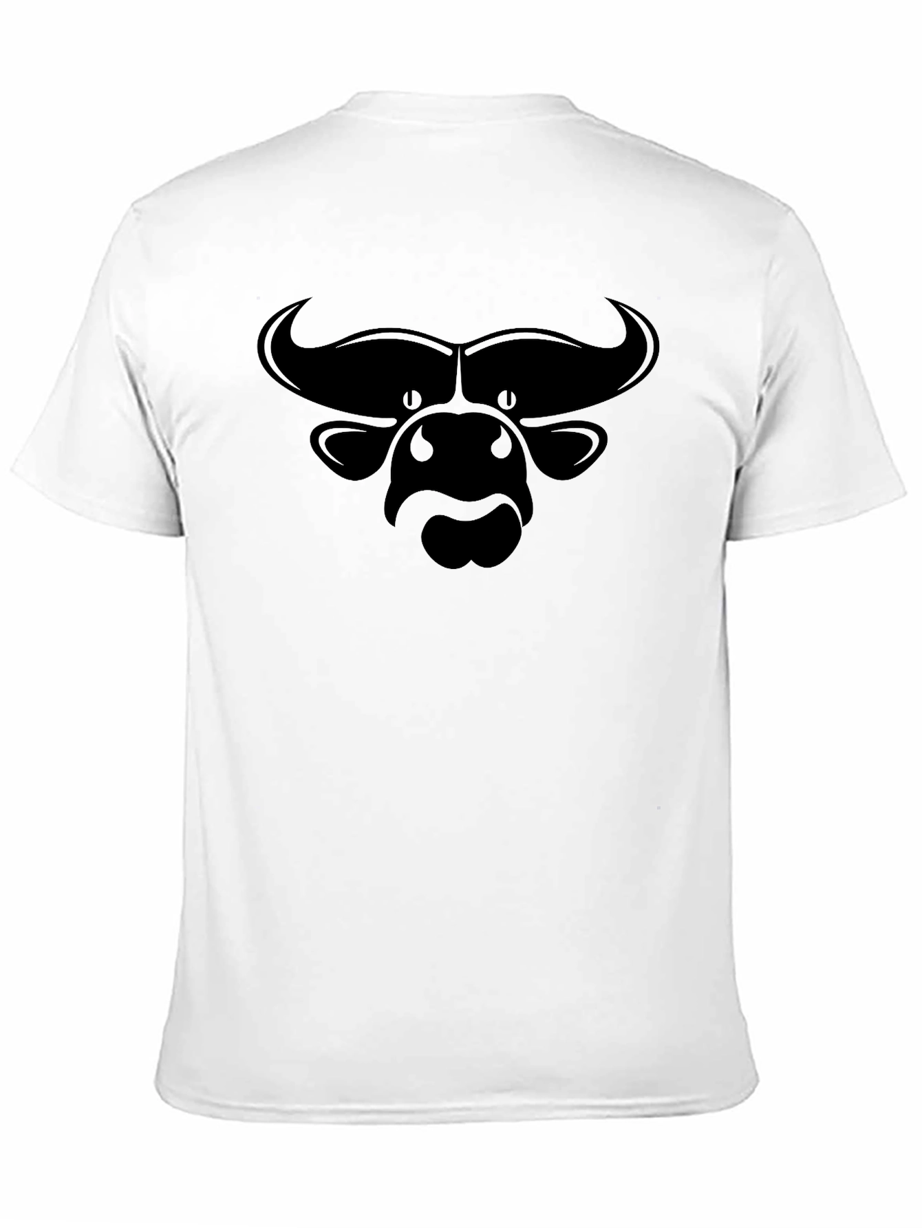 Bull Silhouette Graphic Tee - Stylish Mens Black T-Shirt