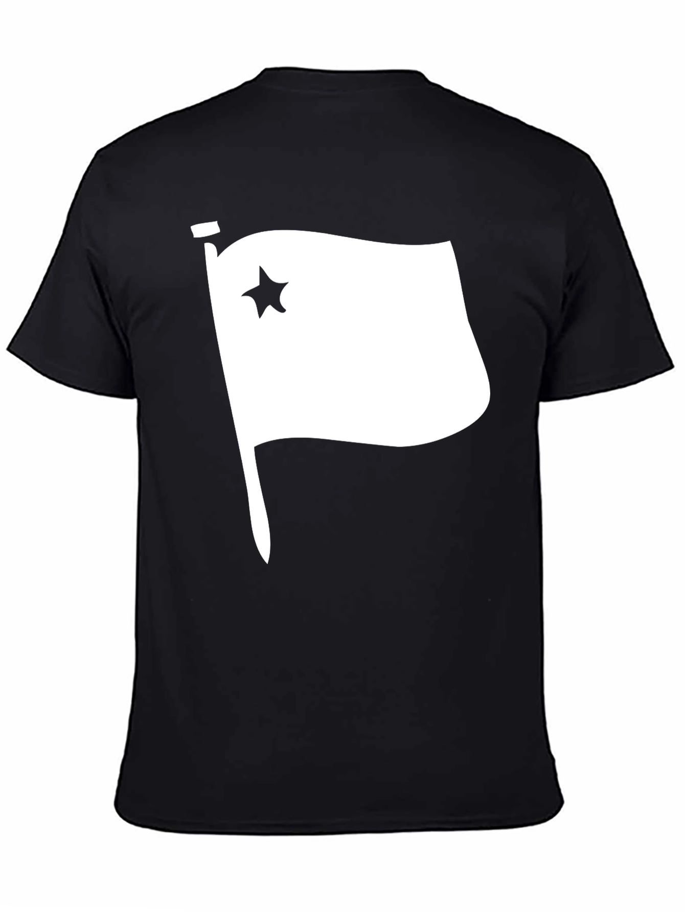 Star Flag Graphic T-Shirt - Black Cotton Tee