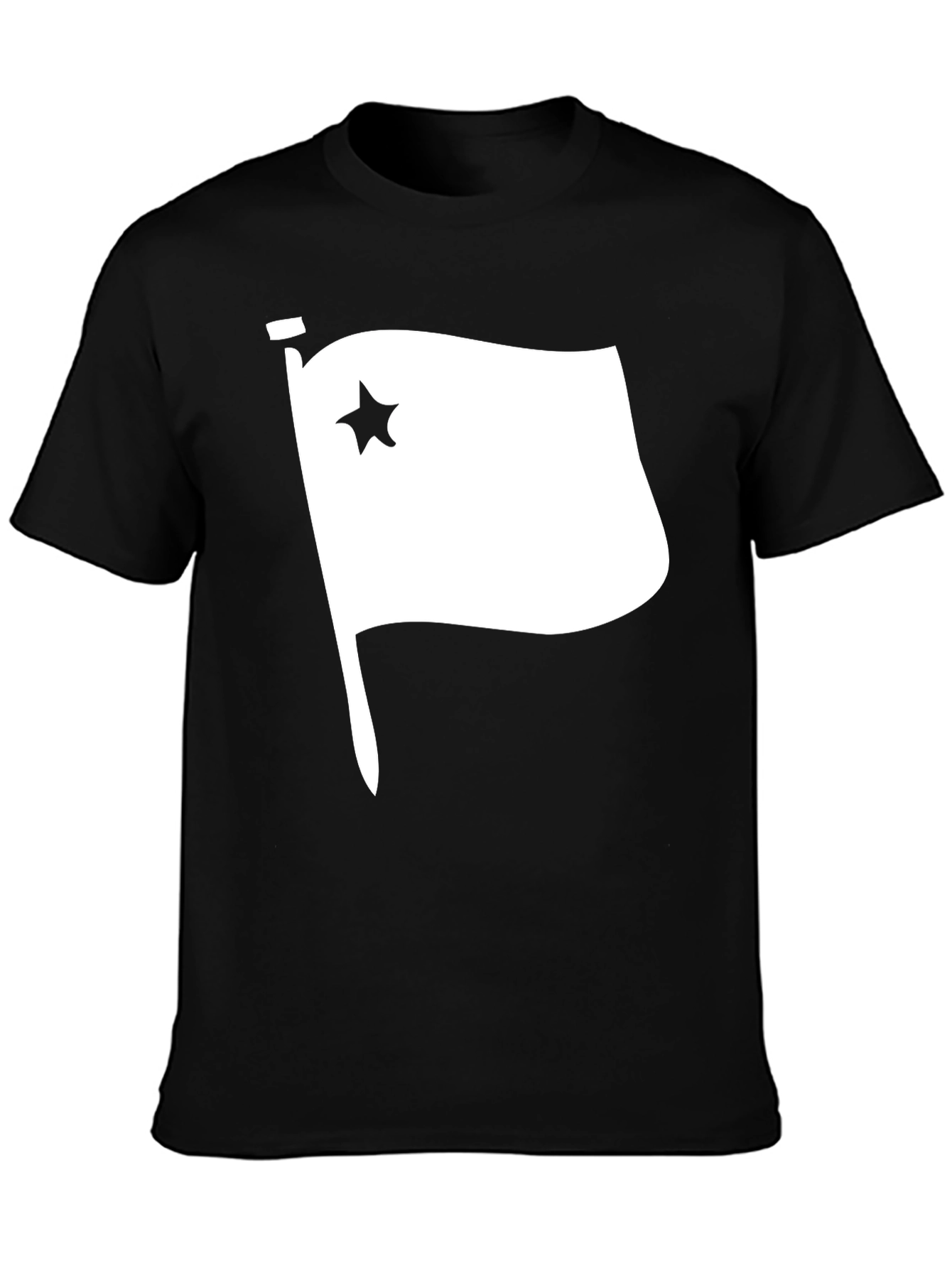 Star Flag Graphic T-Shirt - Black Cotton Tee