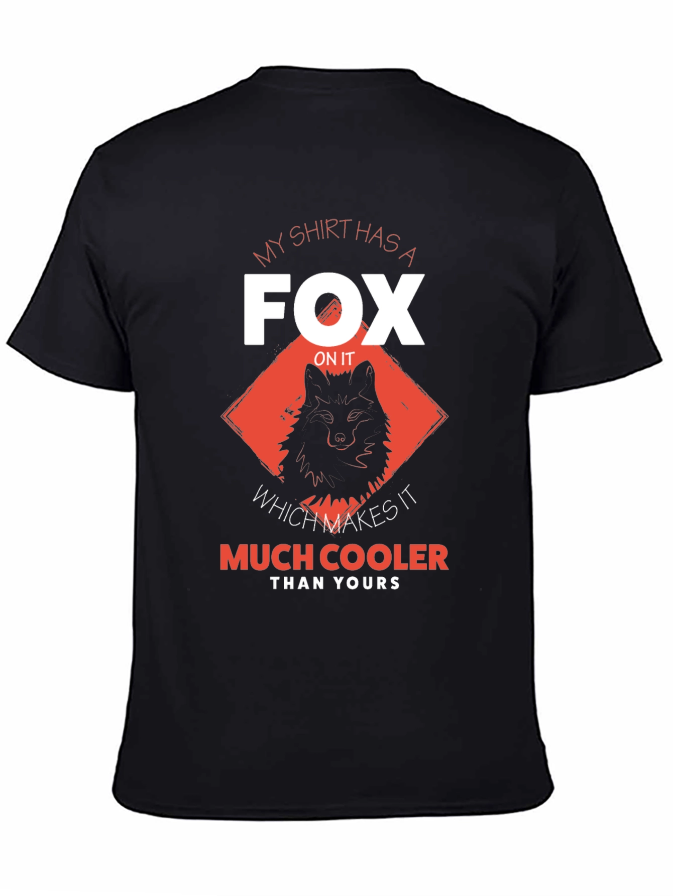 Fox Graphic Print Mens T-shirt