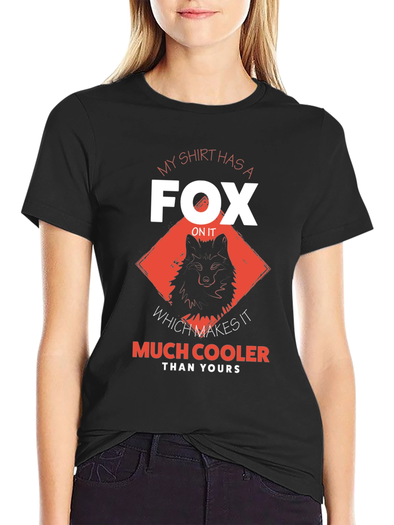 Fox Graphic Print Mens T-shirt