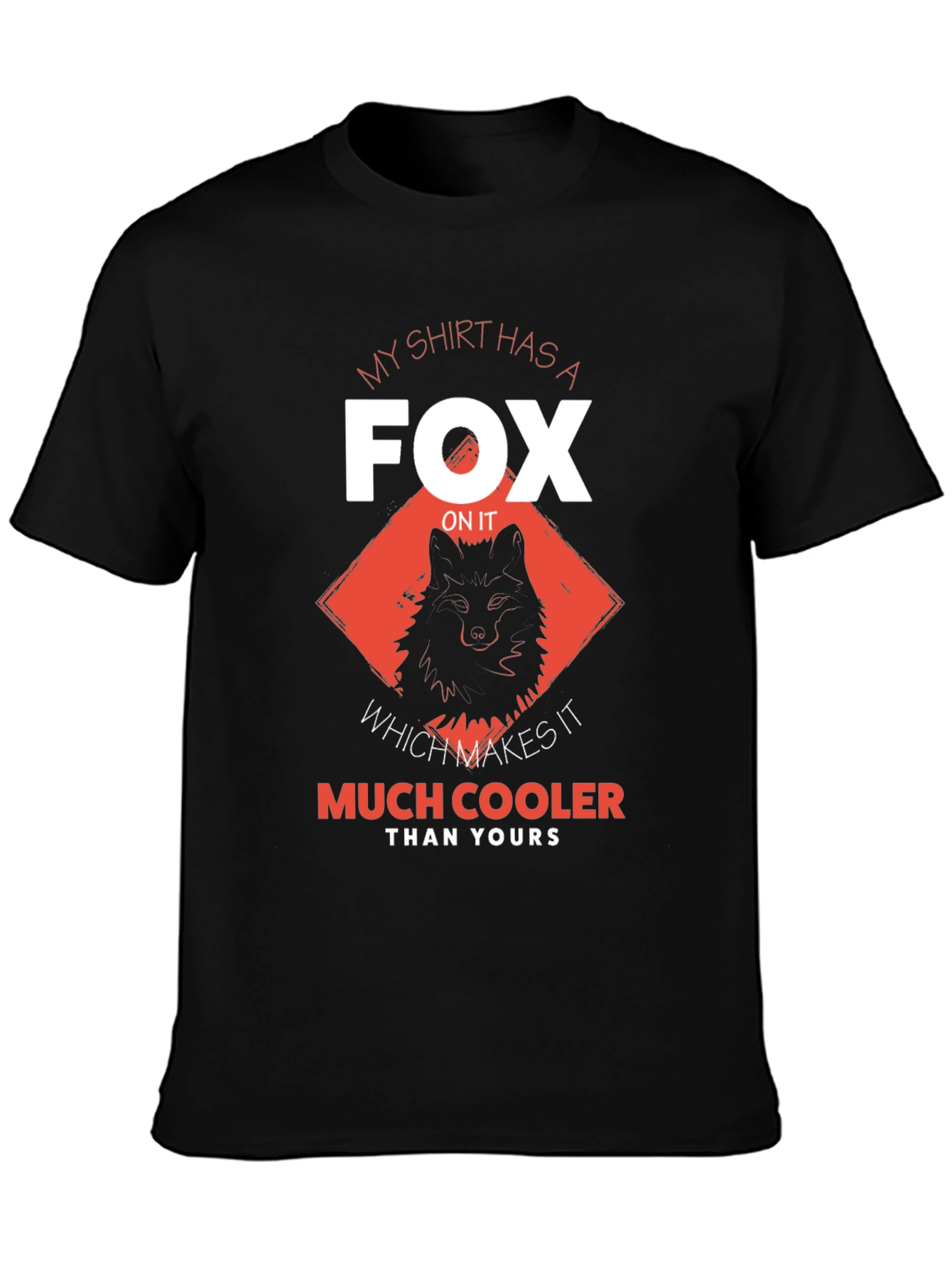 Fox Graphic Print Mens T-shirt